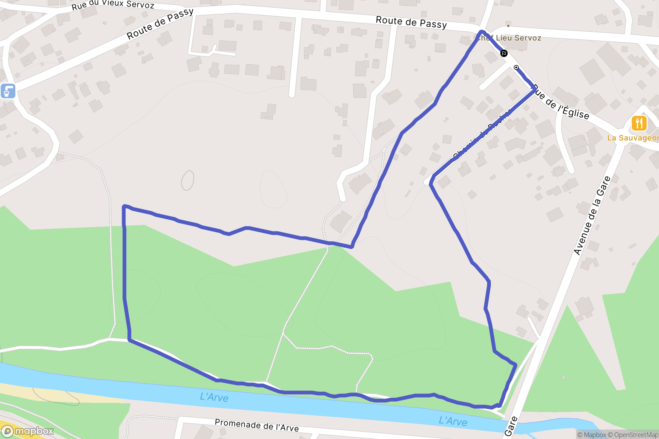Servoz: routekaart voor buitenactiviteiten - France