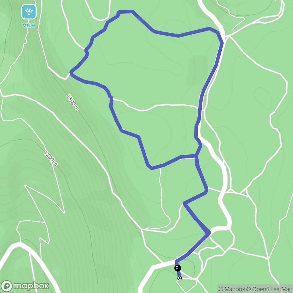 Saint-Martin-en-Vercors : carte du parcours de randonnée - France