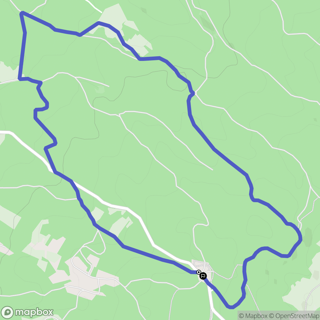 Mignovillard : carte du parcours de randonnée - France