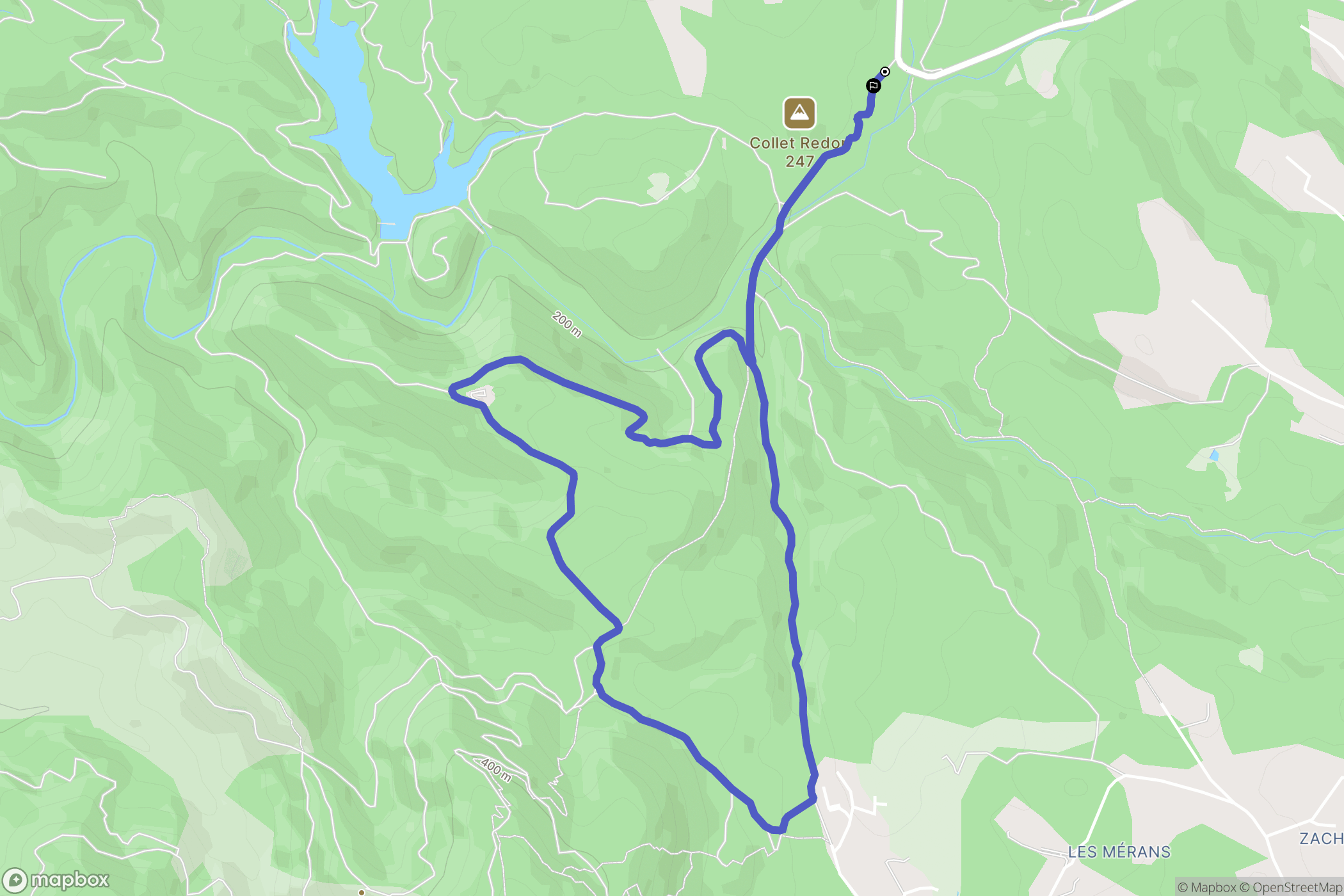 Fayence : carte du parcours de randonnée - France