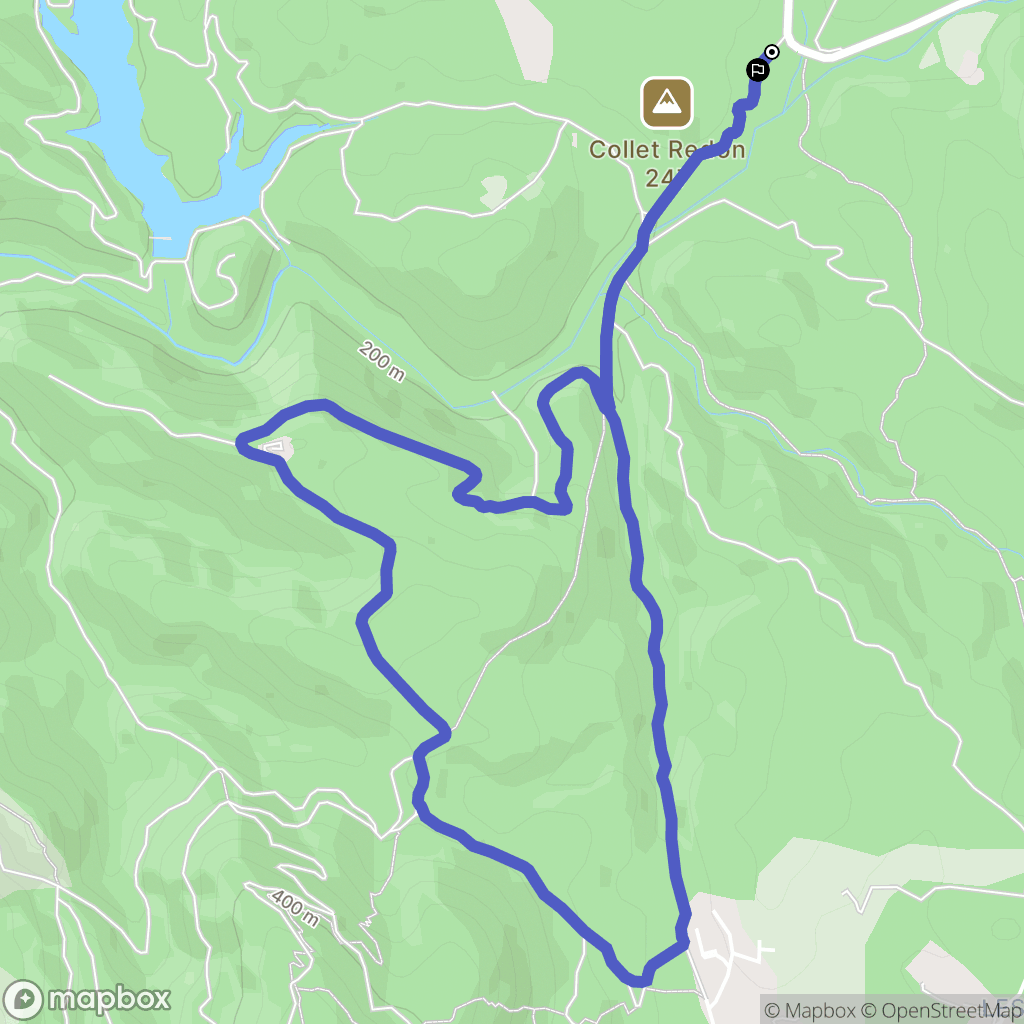 Fayence : carte du parcours de randonnée - France