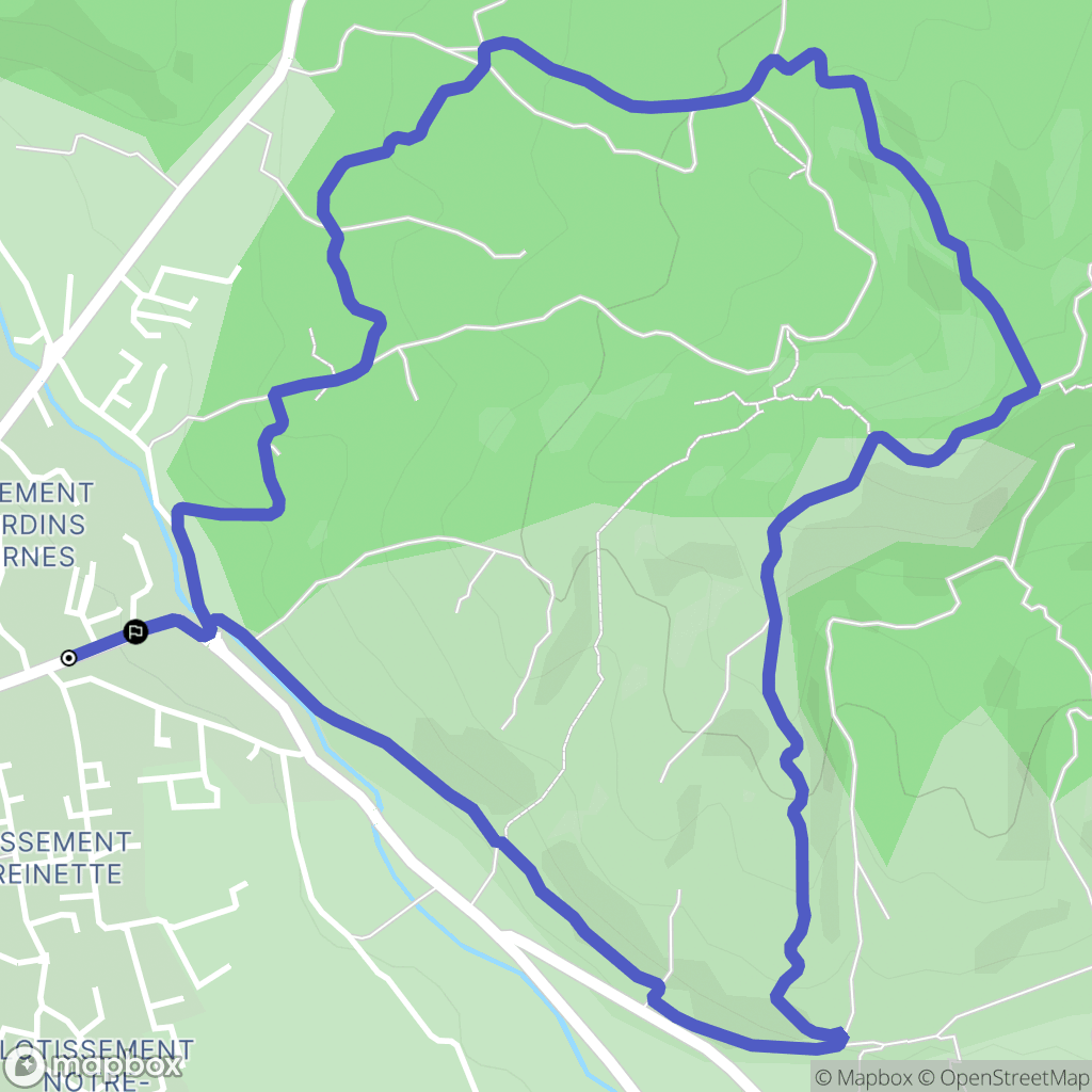 Eyguières : carte du parcours de randonnée - France