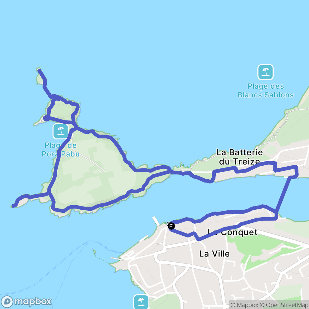 Le Conquet: routekaart voor buitenactiviteiten - France