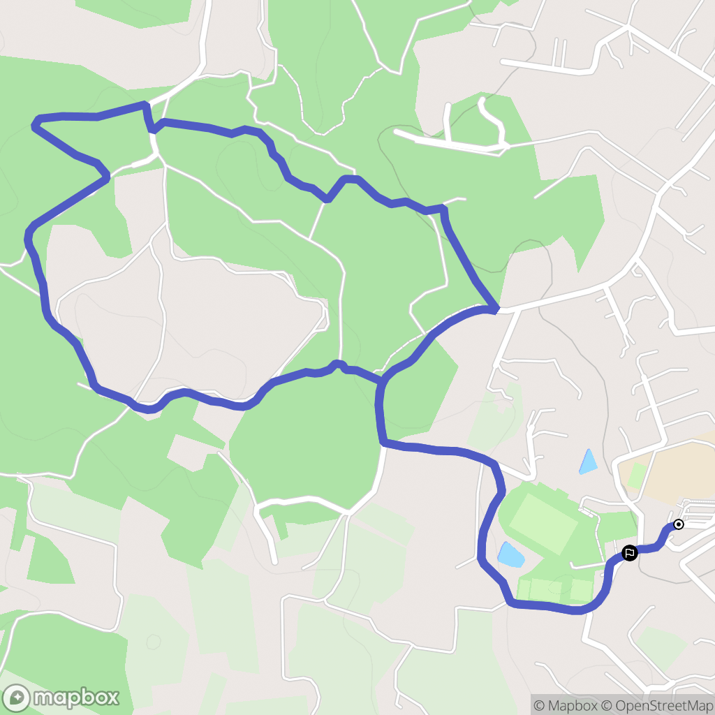 Rognes : carte du parcours de randonnée - France