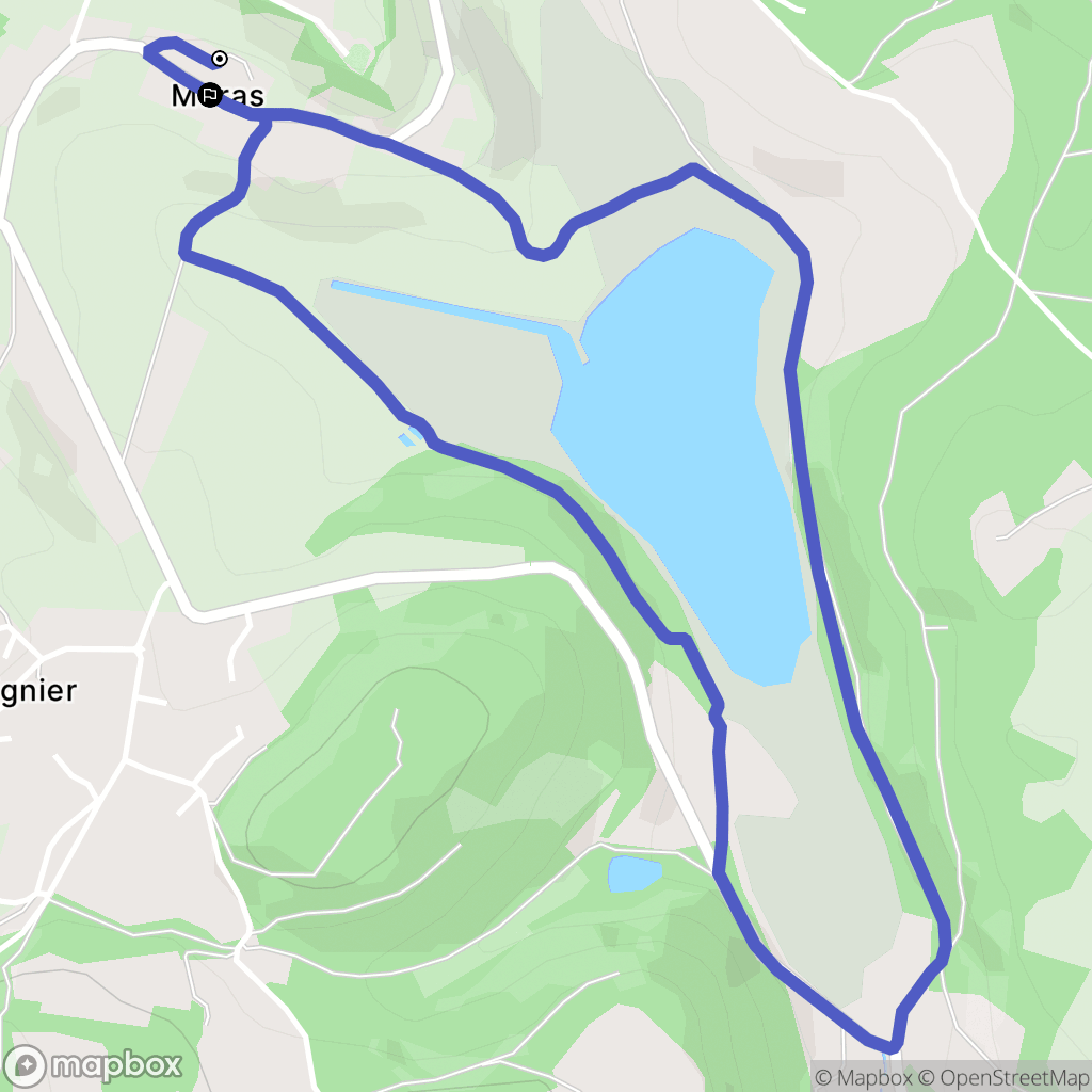 Moras : carte du parcours de randonnée - France