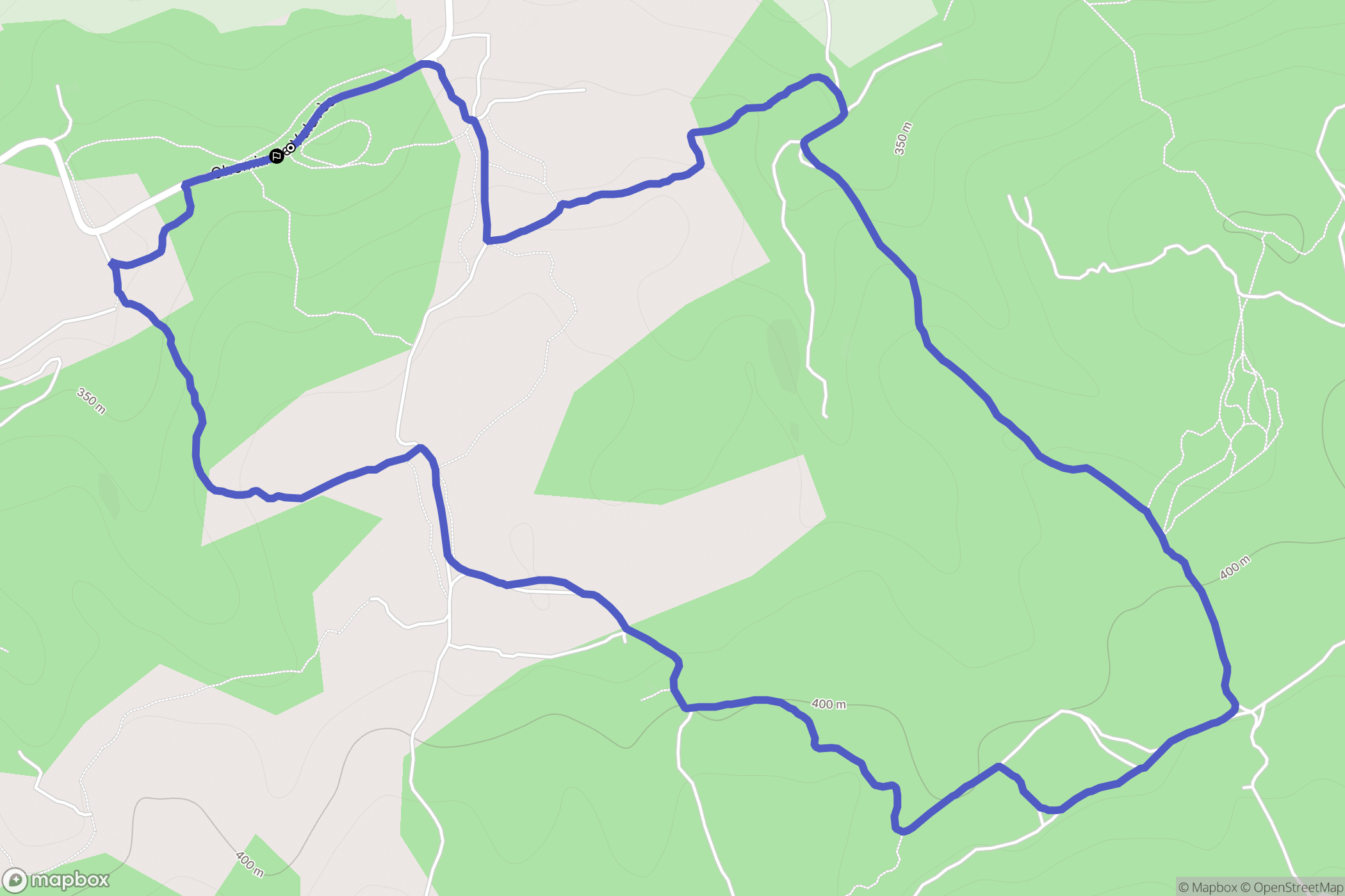 Rians : carte du parcours de randonnée - France