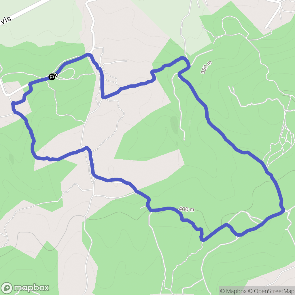 Rians : carte du parcours de randonnée - France