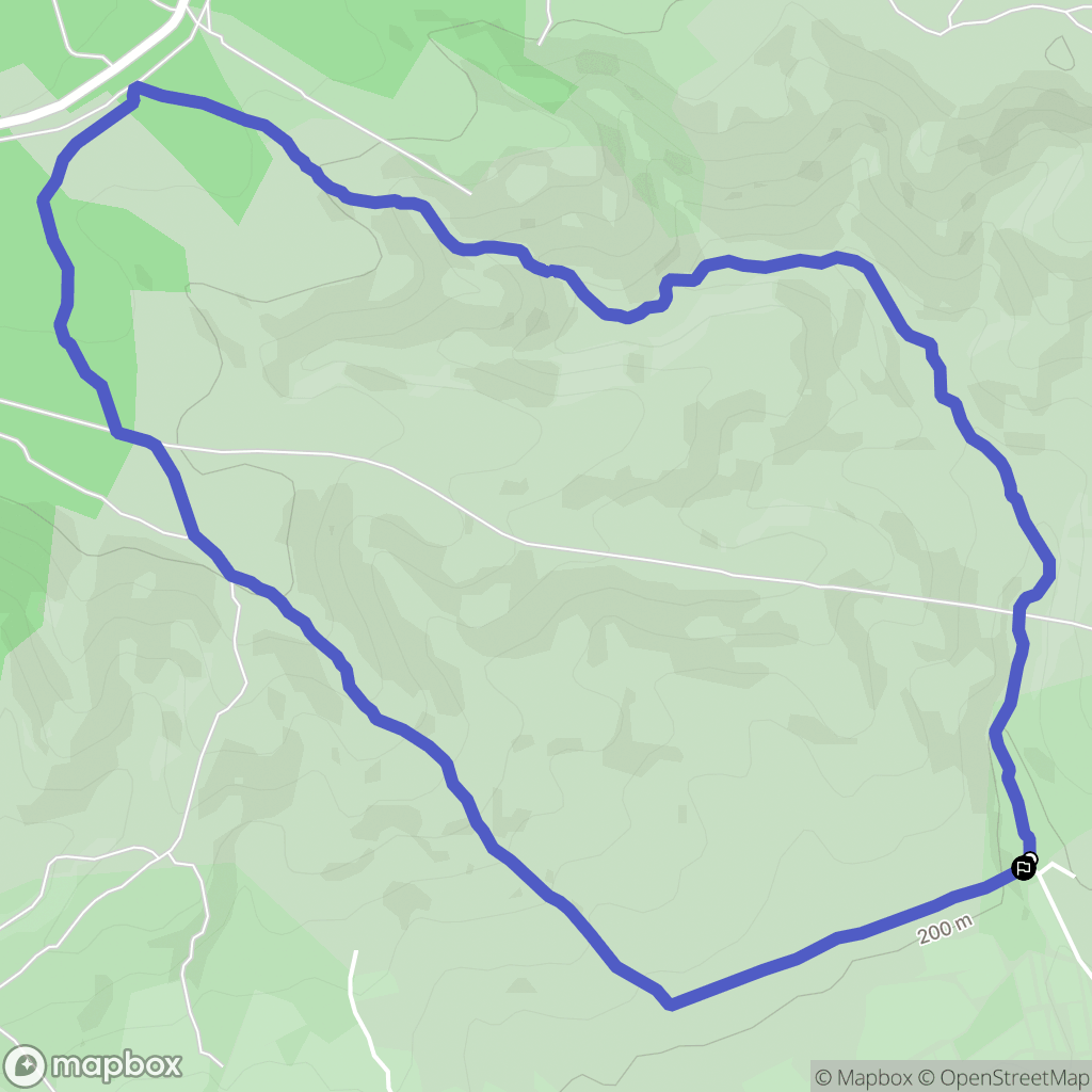 Le Castellet : carte du parcours de randonnée - France