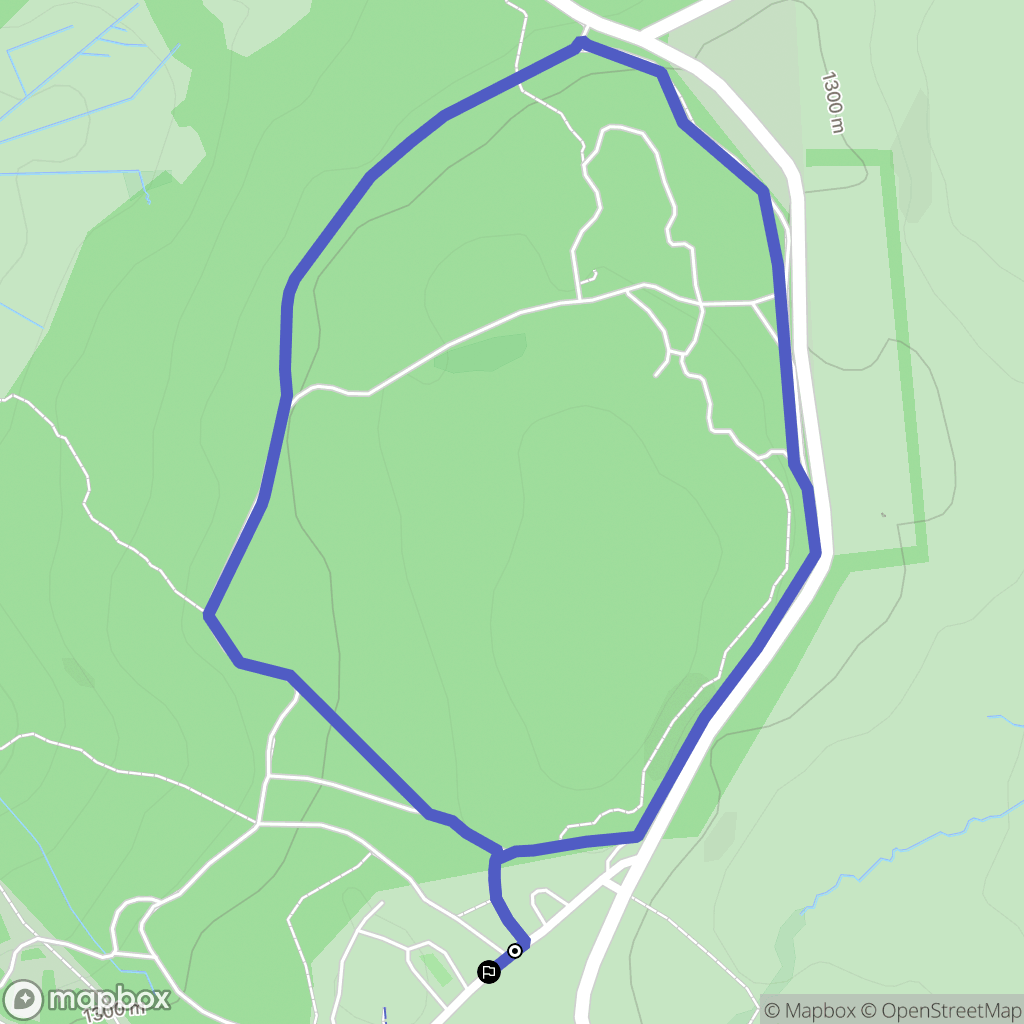Laguiole : carte du parcours de randonnée - France