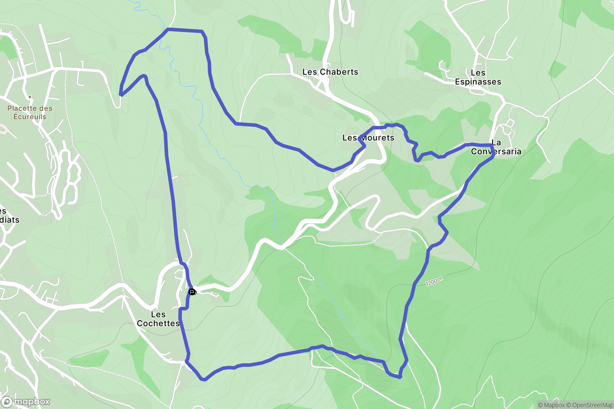Villard-de-Lans : carte du parcours de randonnée - France