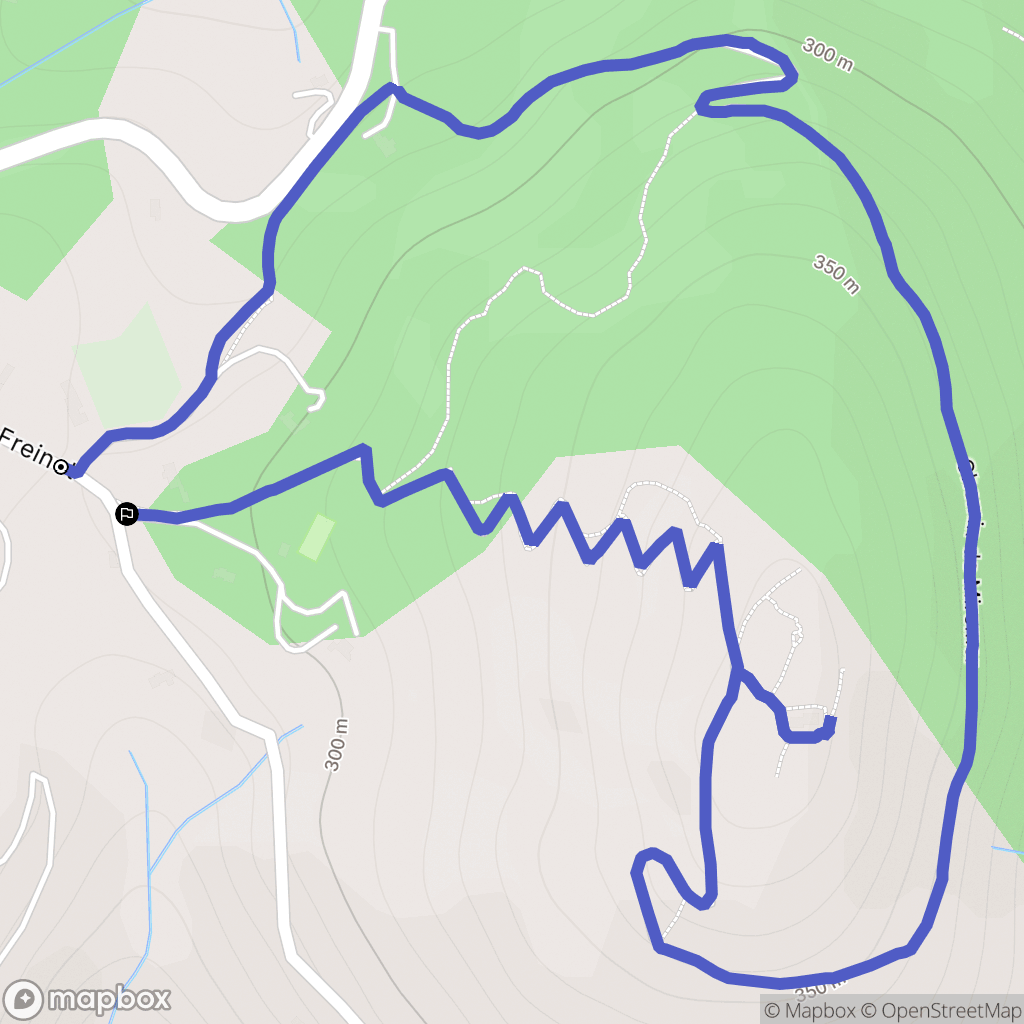 La Garde-Freinet : carte du parcours de randonnée - France