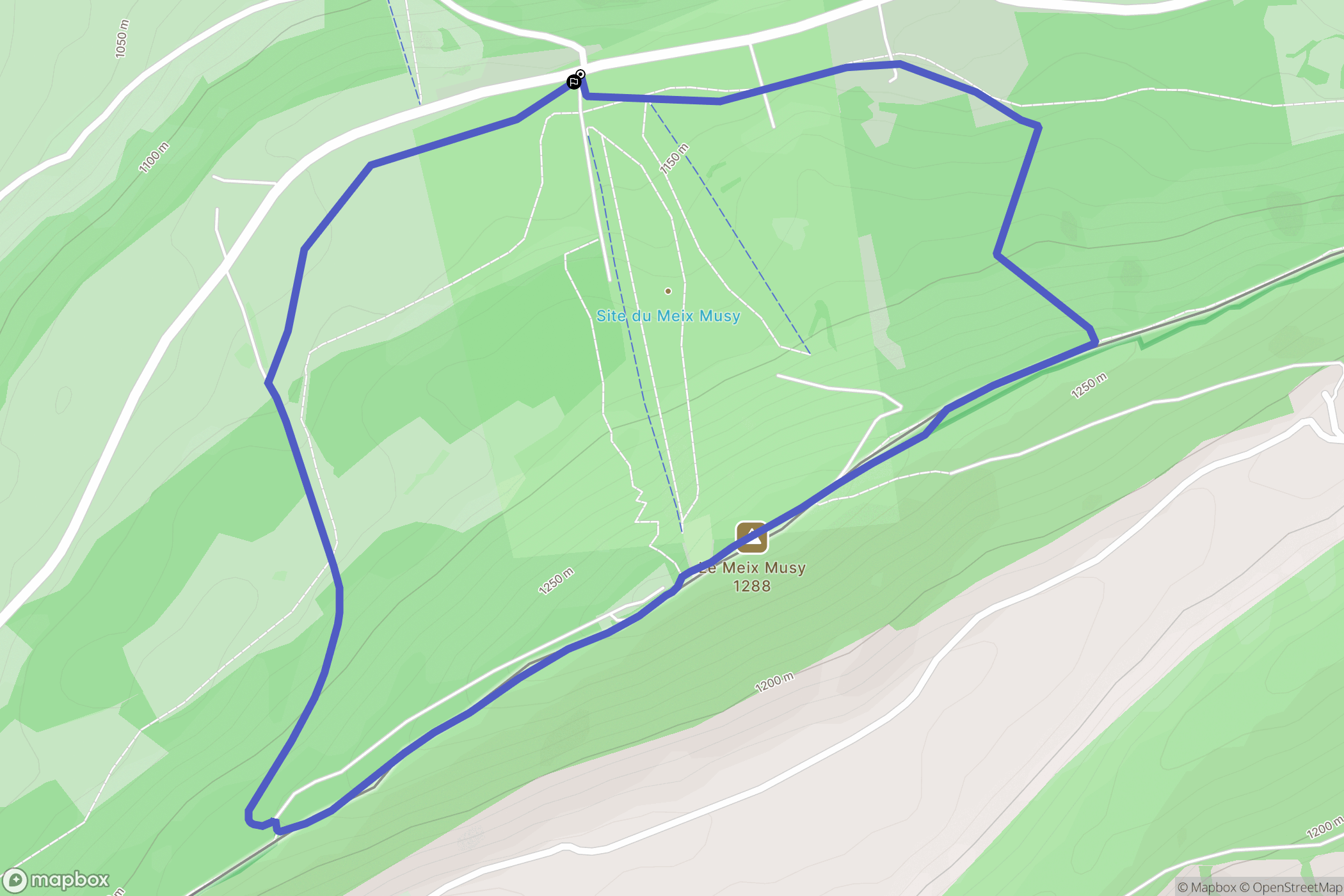 Villers-le-Lac : carte du parcours de randonnée - France