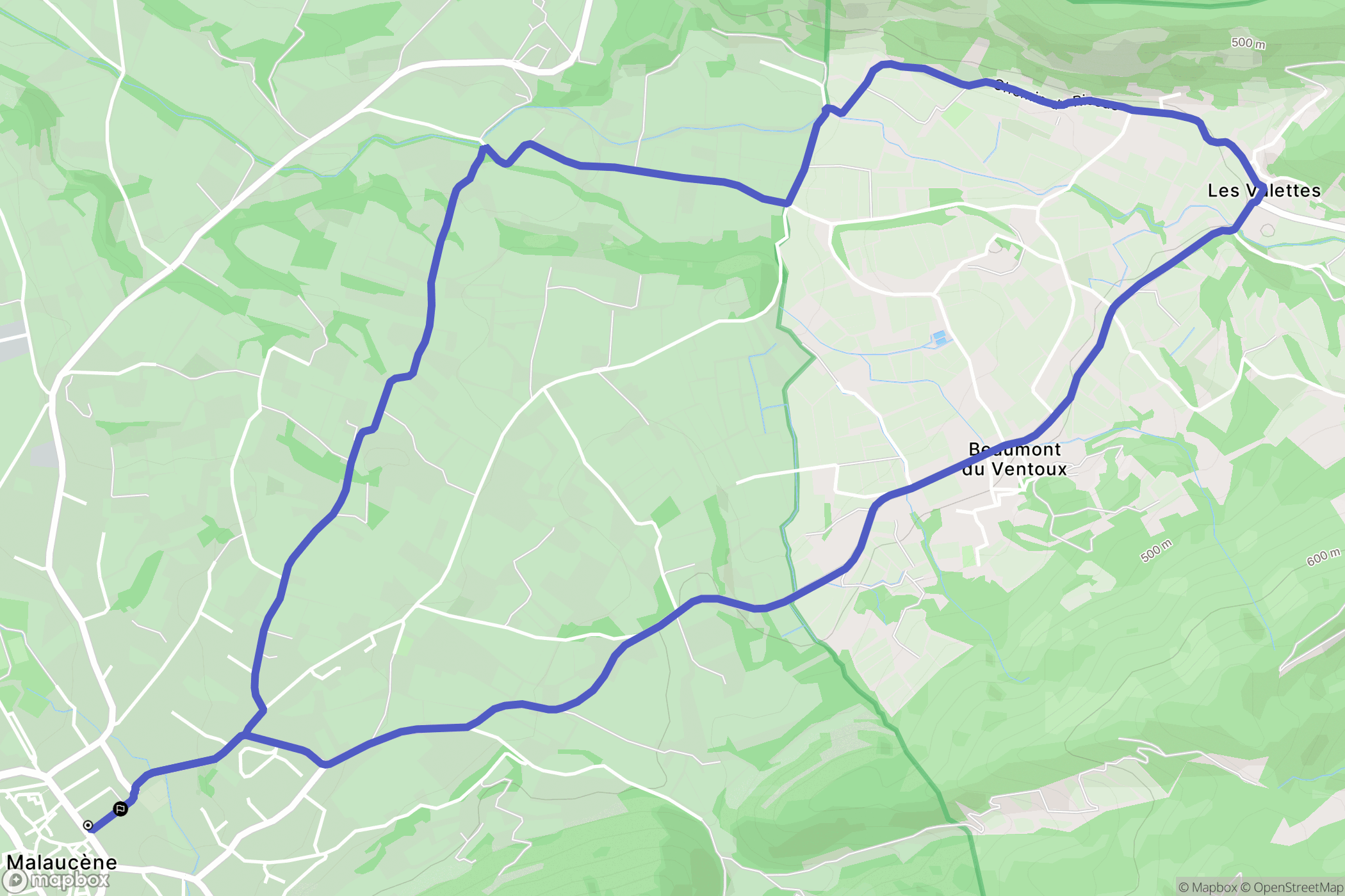 Malaucène: routekaart voor buitenactiviteiten - France