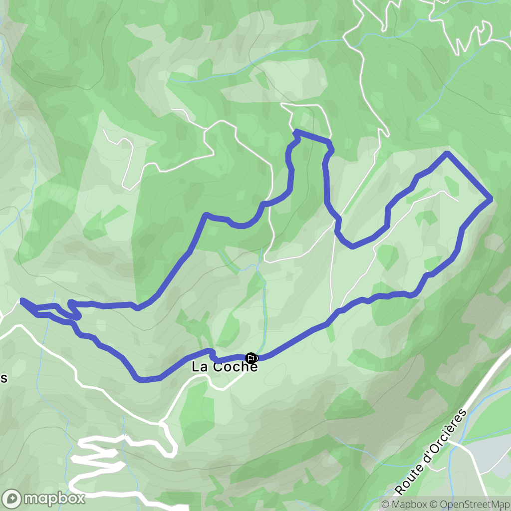 Saint-Jean-Saint-Nicolas : carte du parcours de randonnée - France
