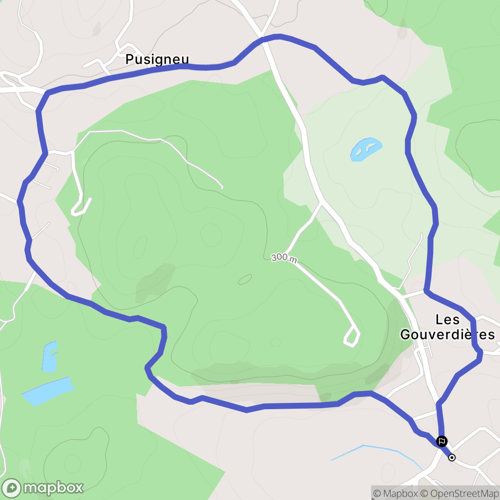 Creys-Mépieu : carte du parcours de randonnée - France
