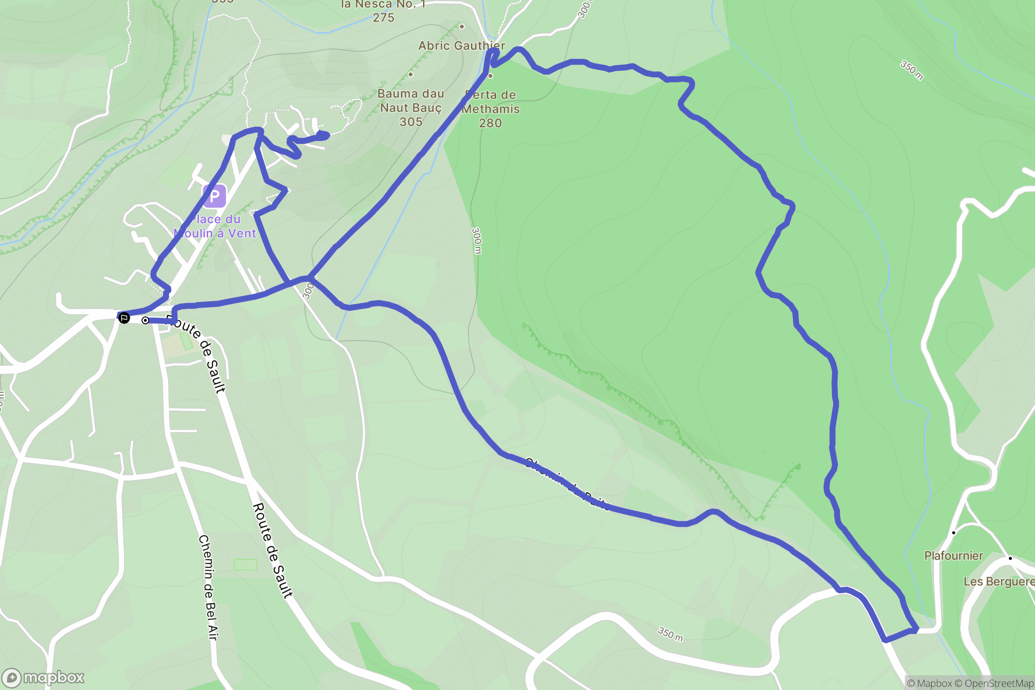 Méthamis: routekaart voor buitenactiviteiten - France
