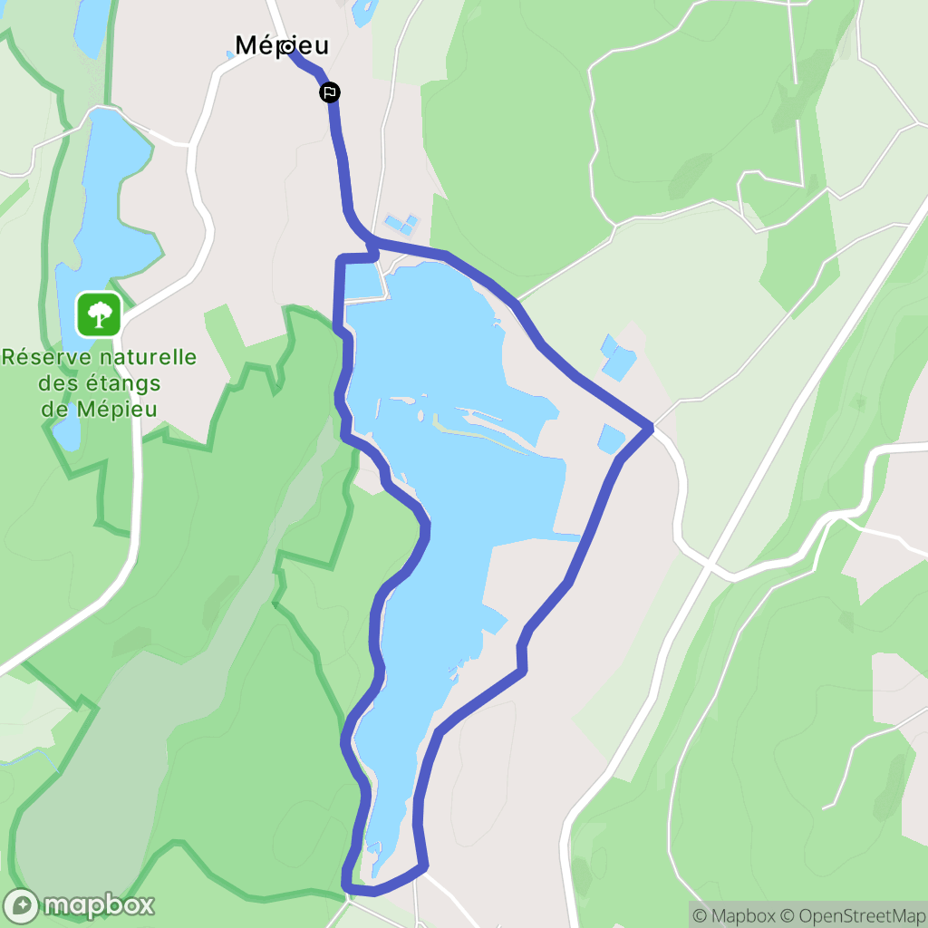 Creys-Mépieu : carte du parcours de randonnée - France