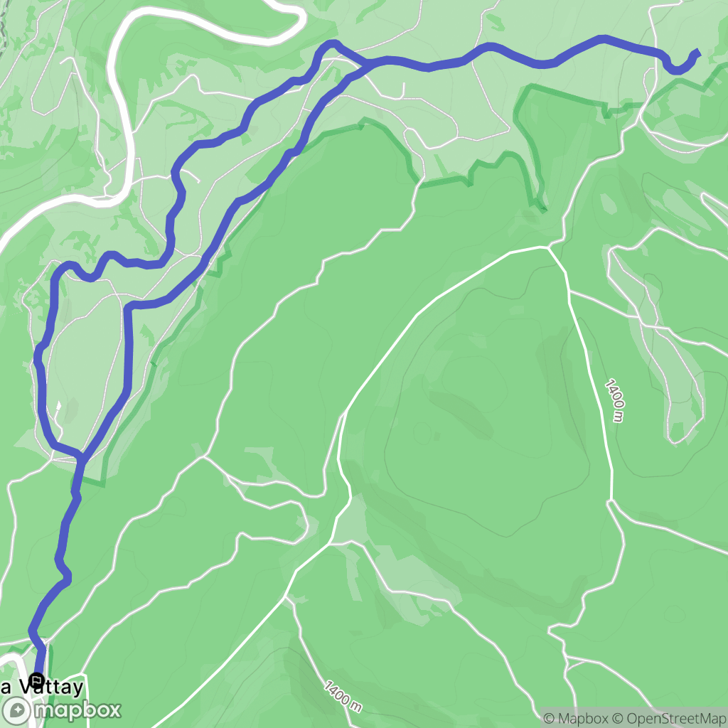 Mijoux : carte du parcours de randonnée - France