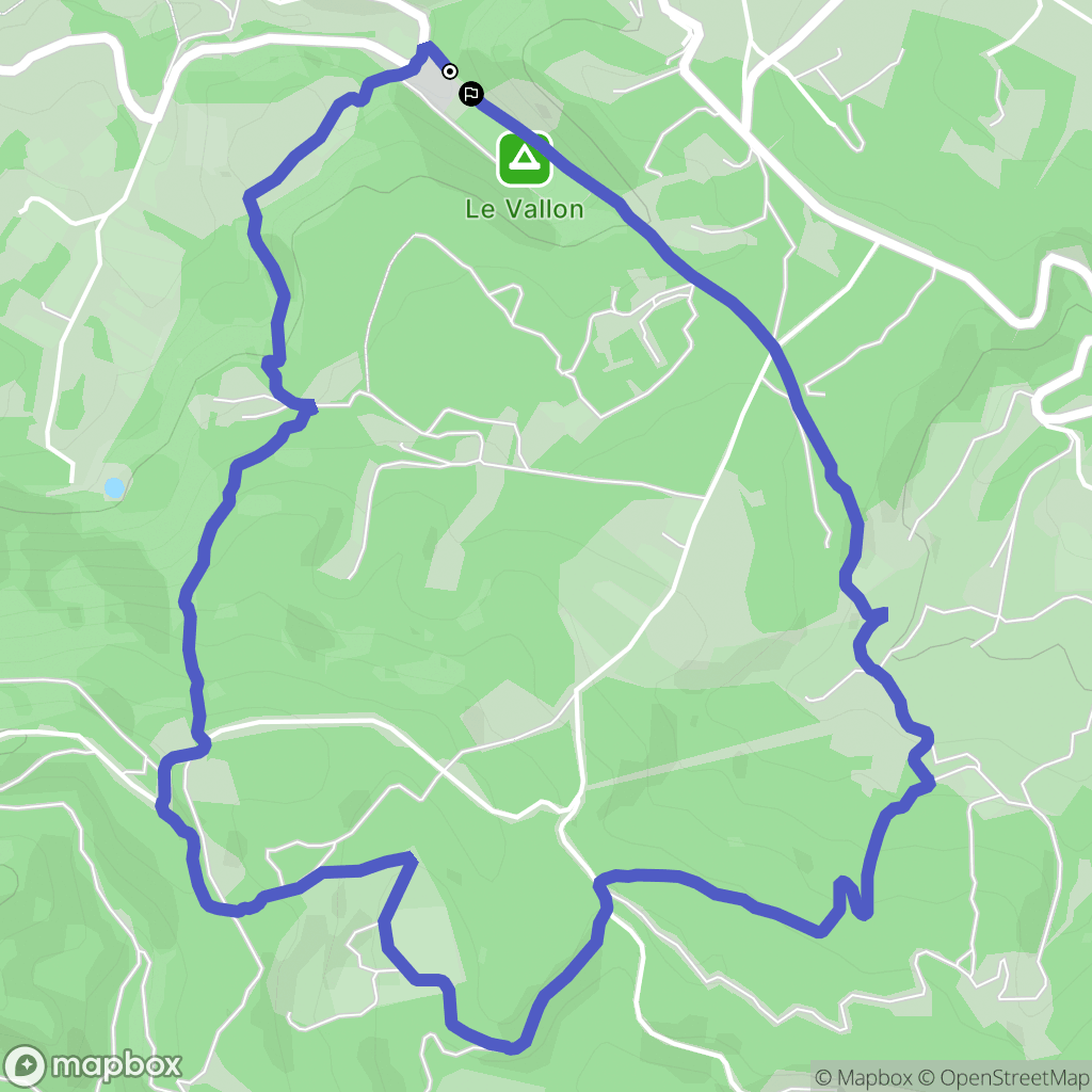 Bonnieux : carte du parcours de randonnée - France