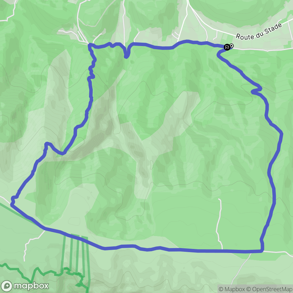 Ménerbes : carte du parcours de randonnée - France