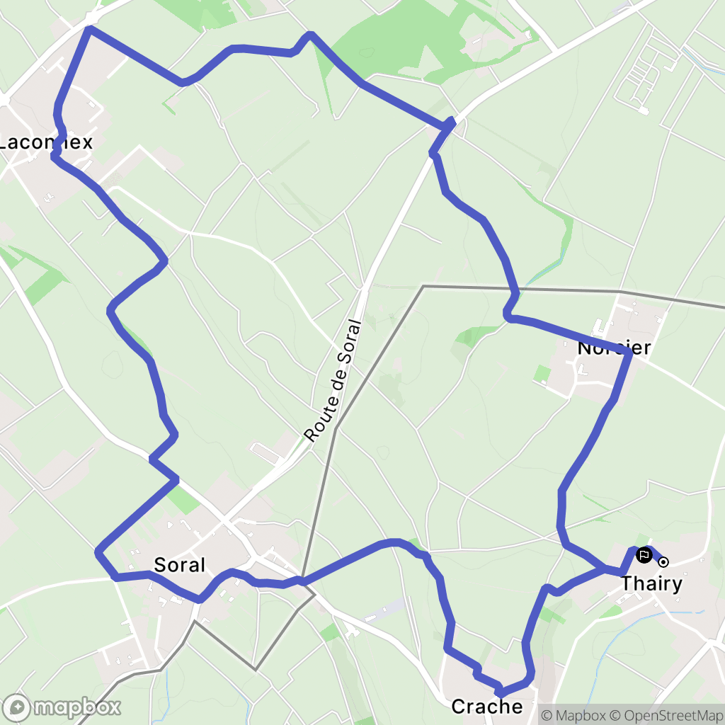Saint-Julien-en-Genevois : carte du parcours de randonnée - France