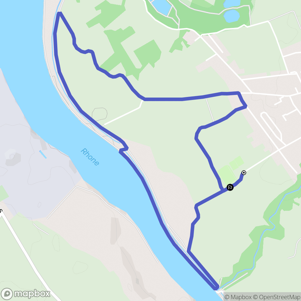 Serrières-de-Briord : carte du parcours de randonnée - France