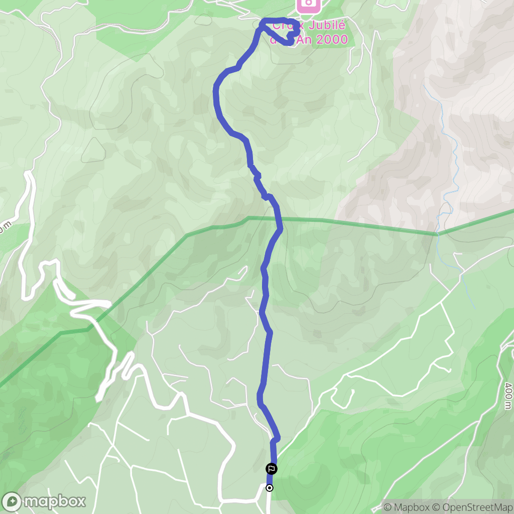 Saint-Zacharie : carte du parcours de randonnée - France