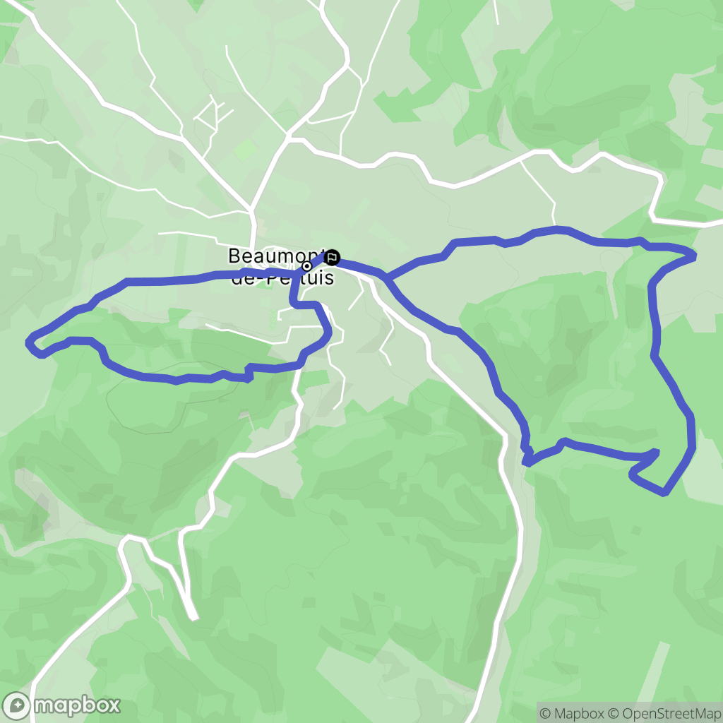 Beaumont-de-Pertuis : carte du parcours de randonnée - France
