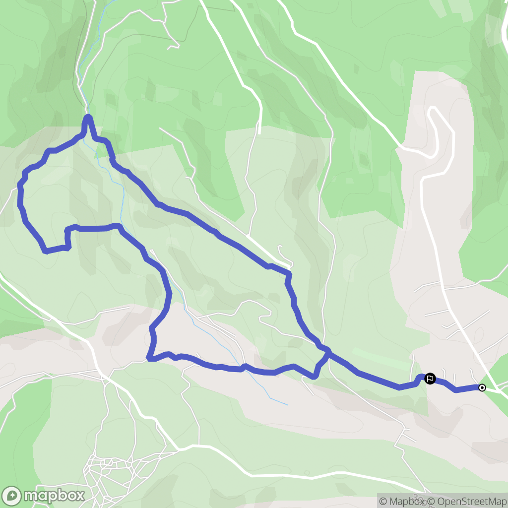 Meyreuil : carte du parcours de randonnée - France
