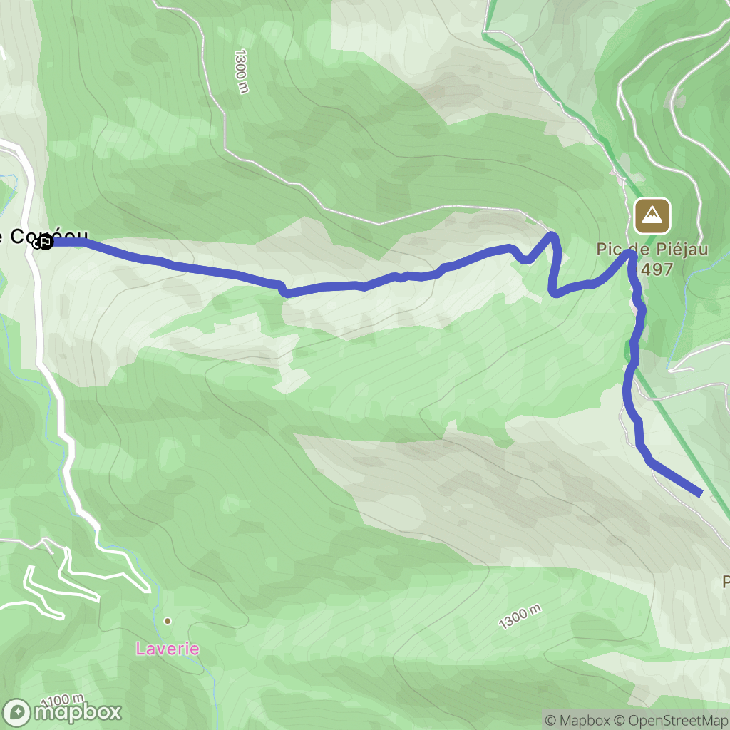 Boutx : carte du parcours de randonnée - France