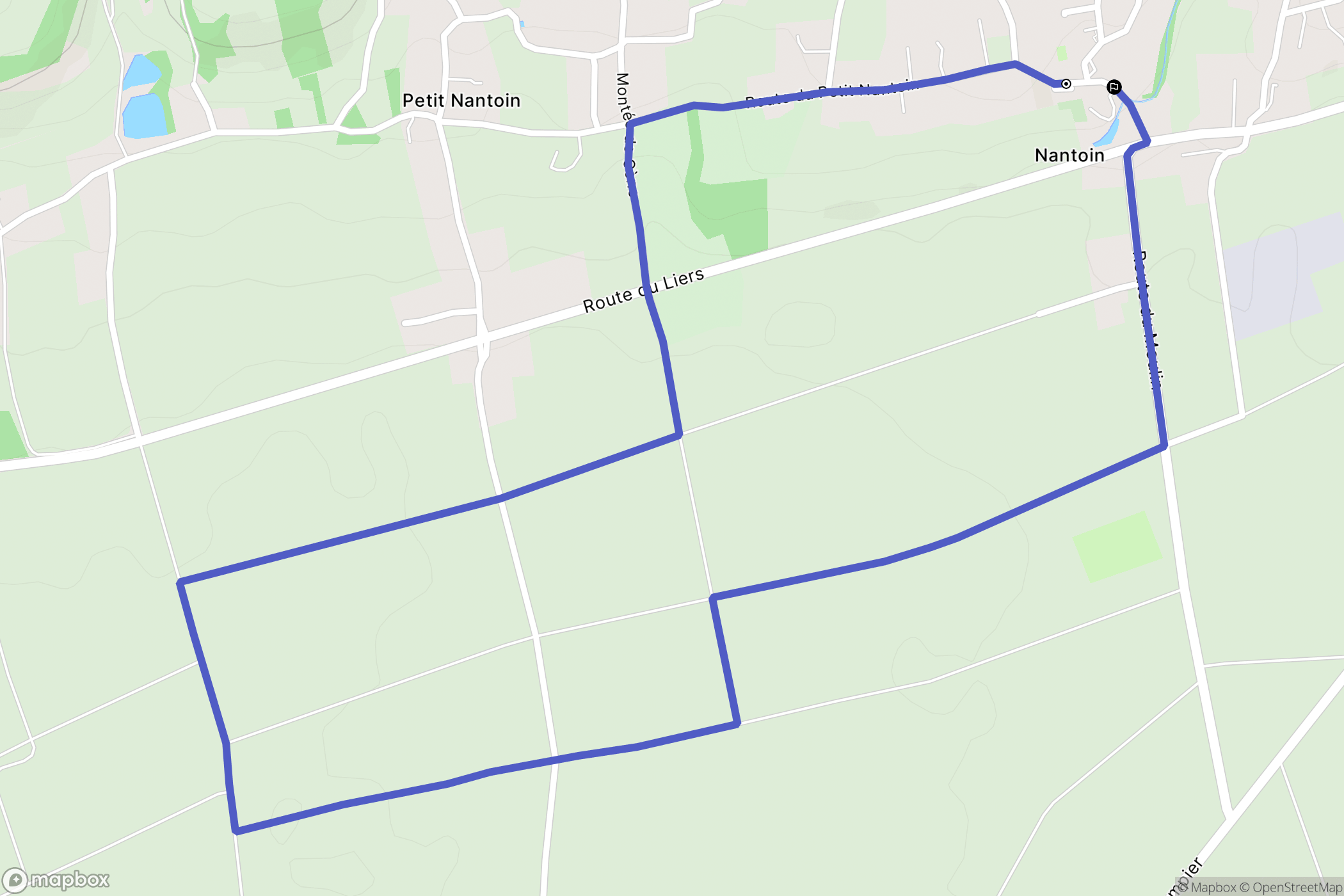 Porte-des-Bonnevaux : carte du parcours de randonnée - France