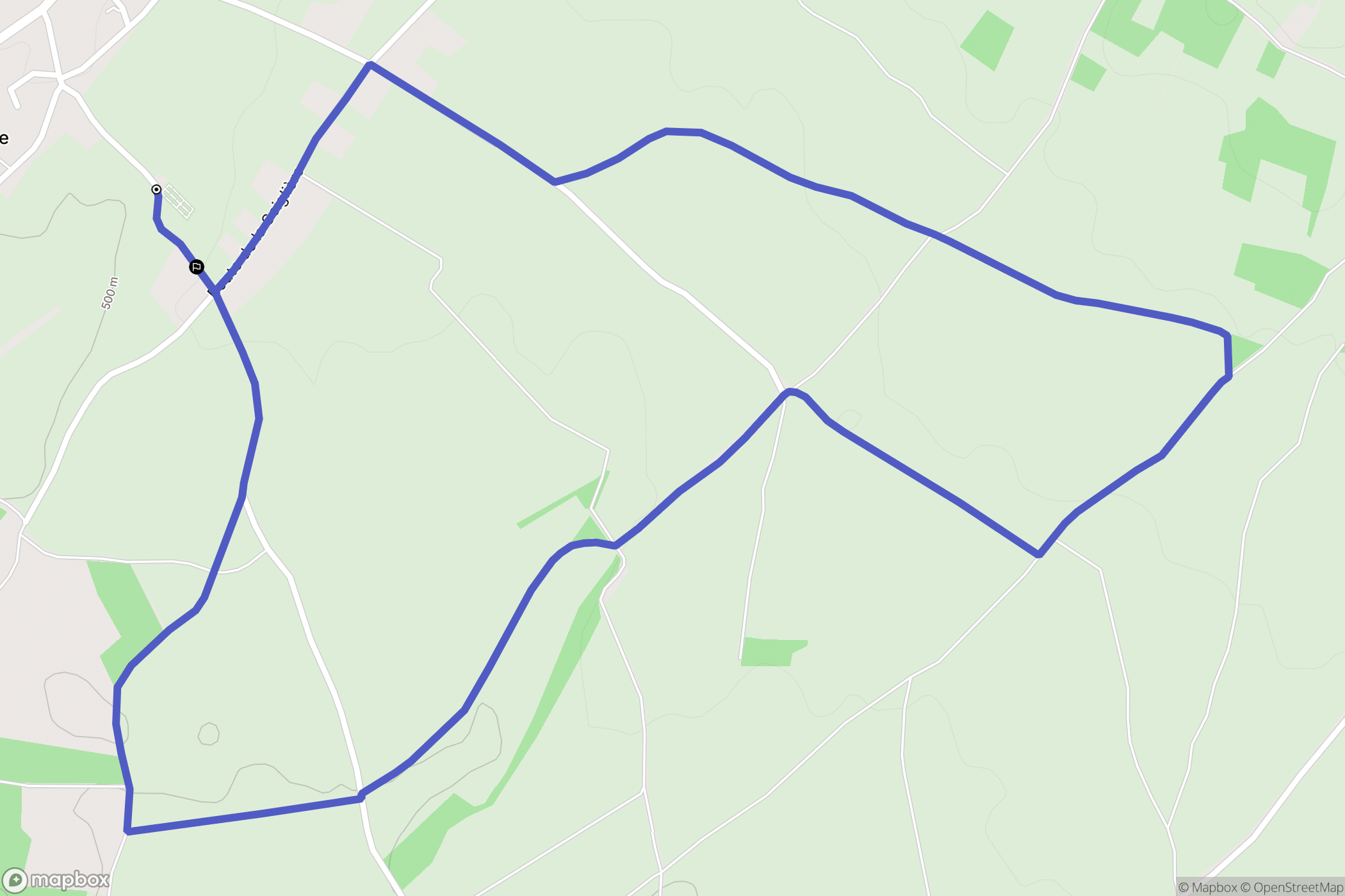 Eydoche : carte du parcours de randonnée - France
