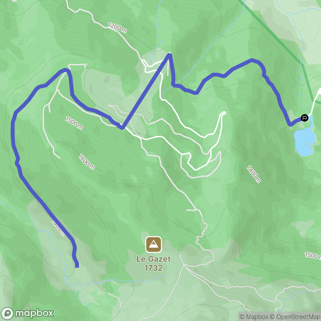 Bathmale : carte du parcours de randonnée - France
