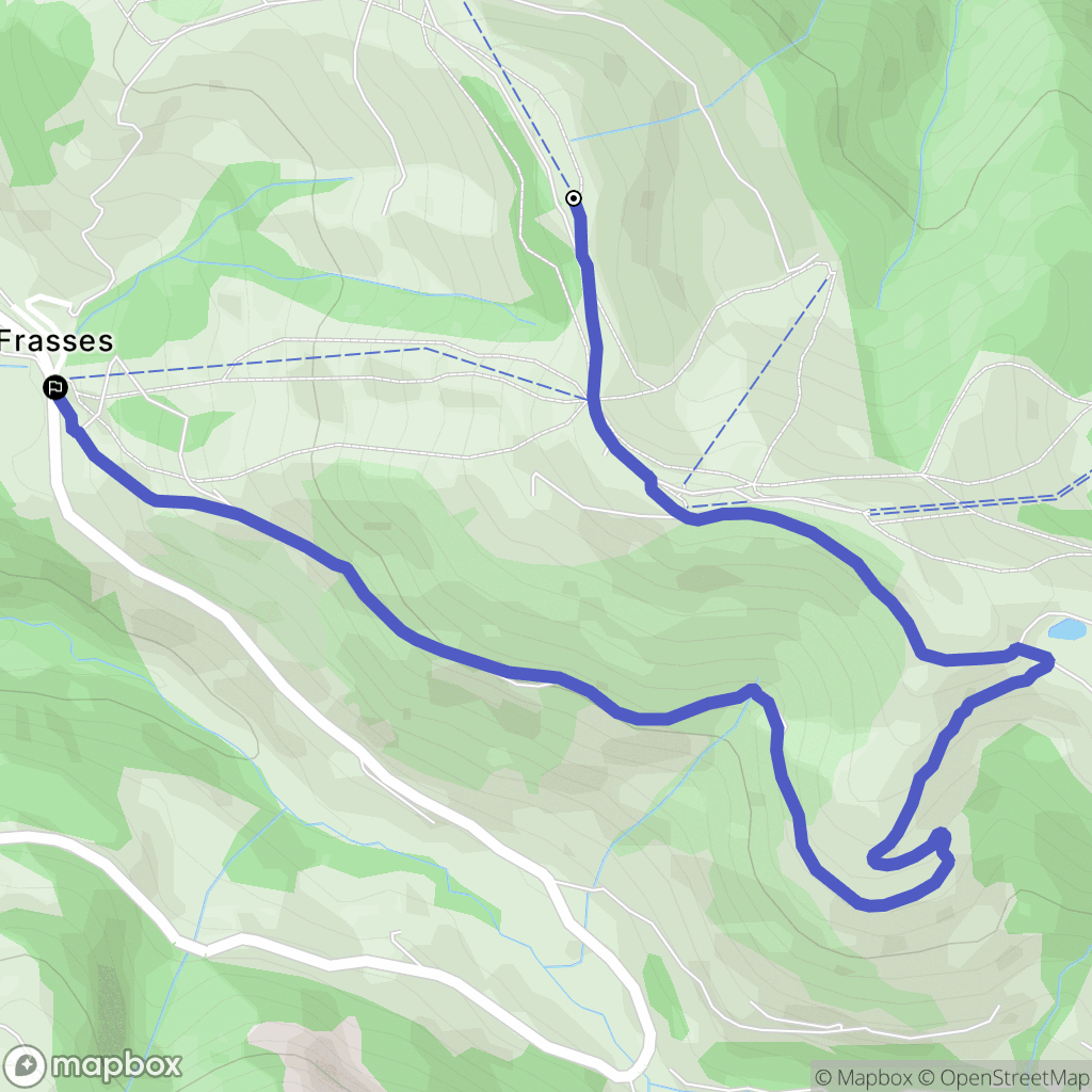 Notre-Dame-de-Bellecombe : carte du parcours de randonnée - France