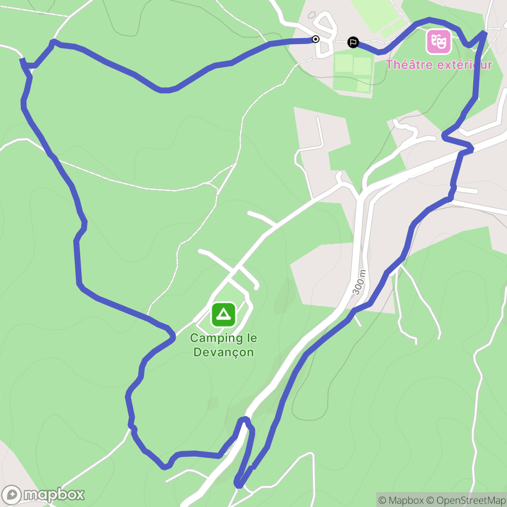 Peynier : carte du parcours de randonnée - France