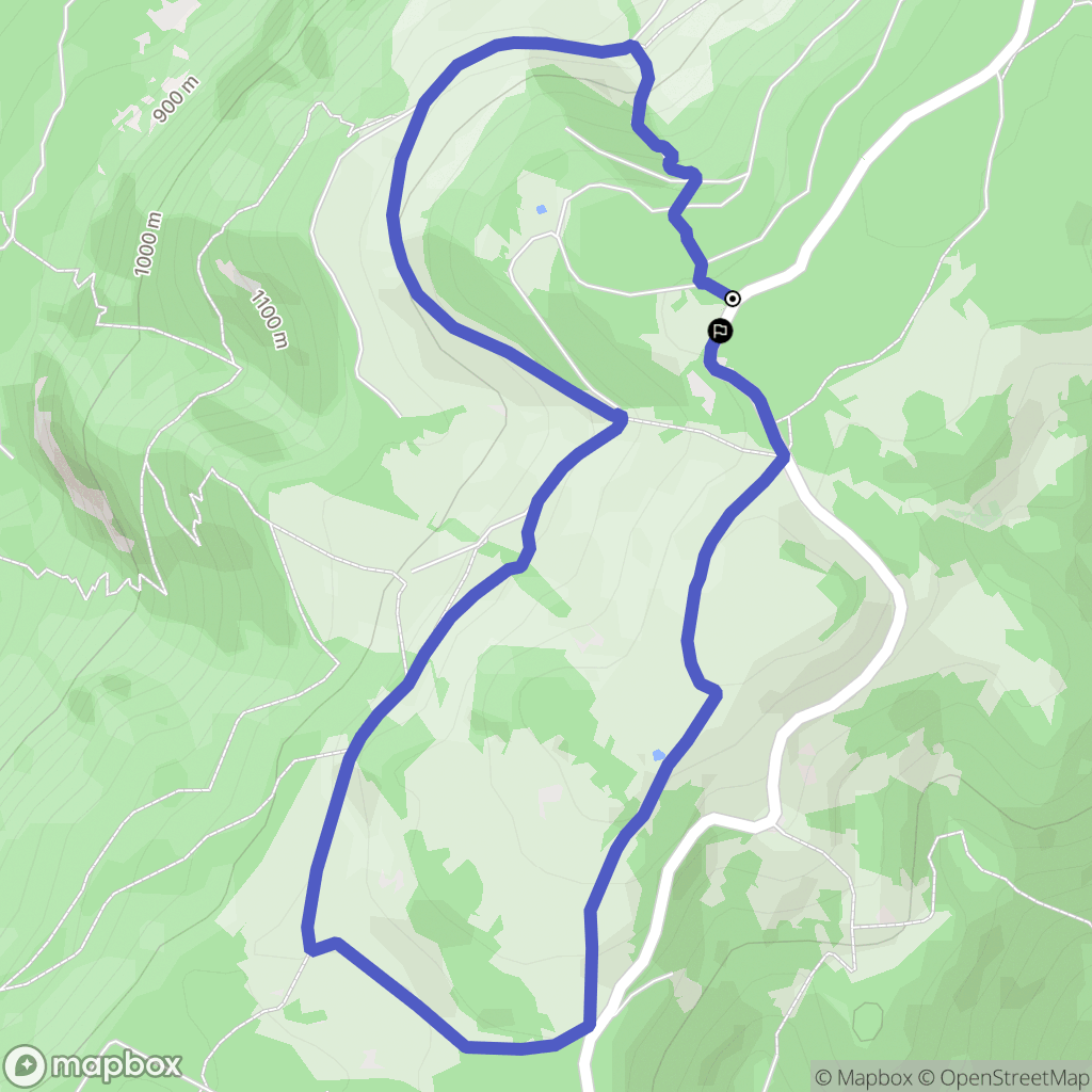 Beaumont : carte du parcours de randonnée - France