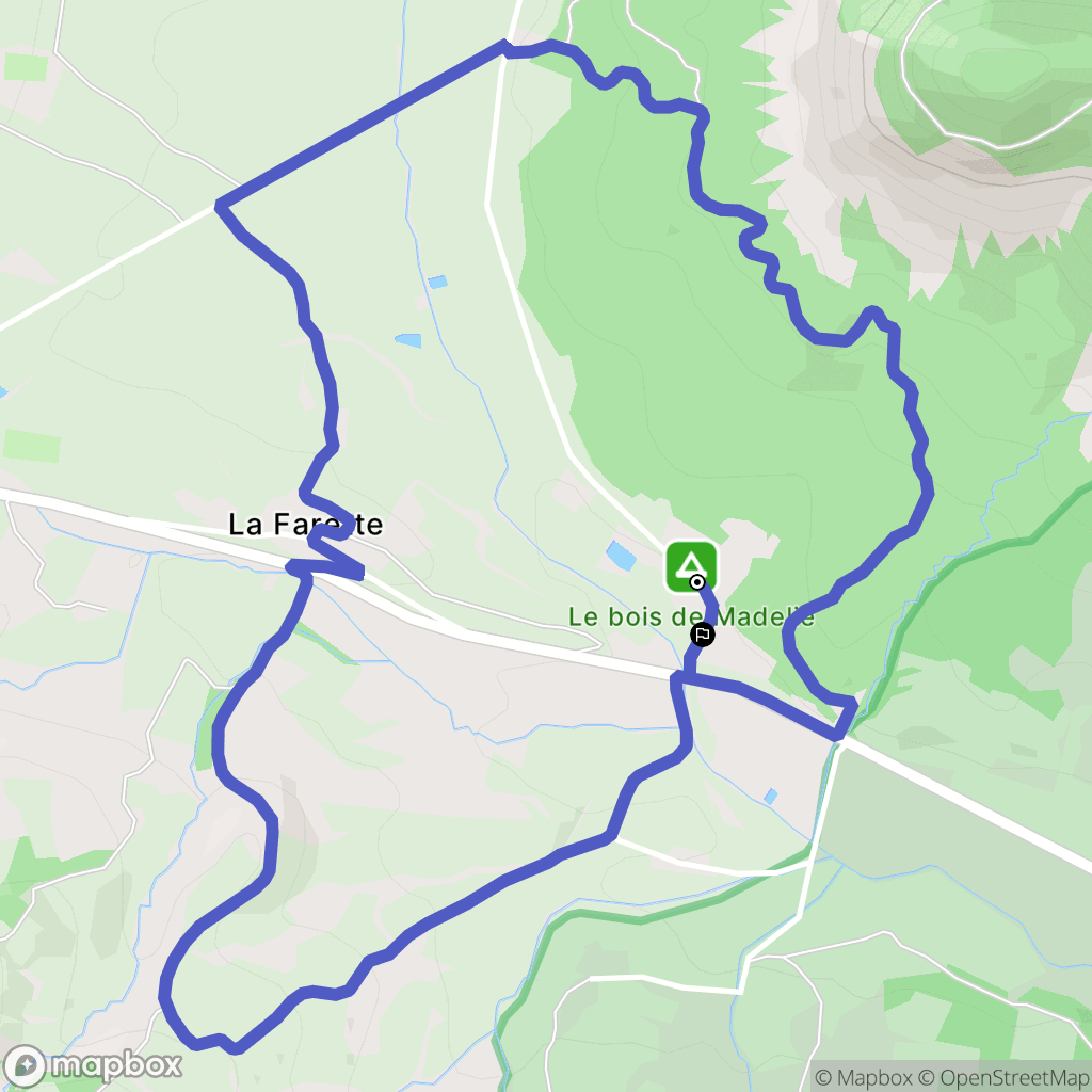 Séderon : carte du parcours de randonnée - France