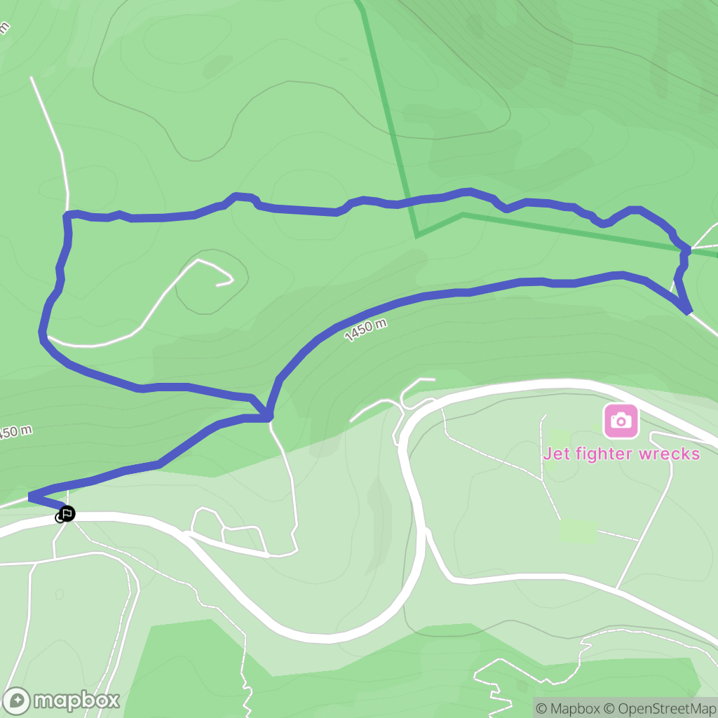 Gréolières : carte du parcours de randonnée - France