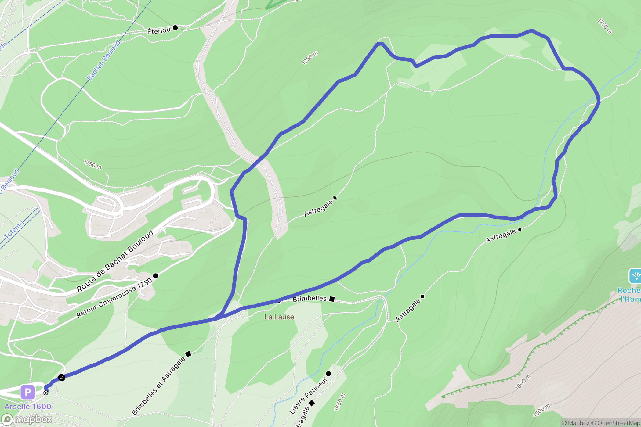 Chamrousse: routekaart voor buitenactiviteiten - France