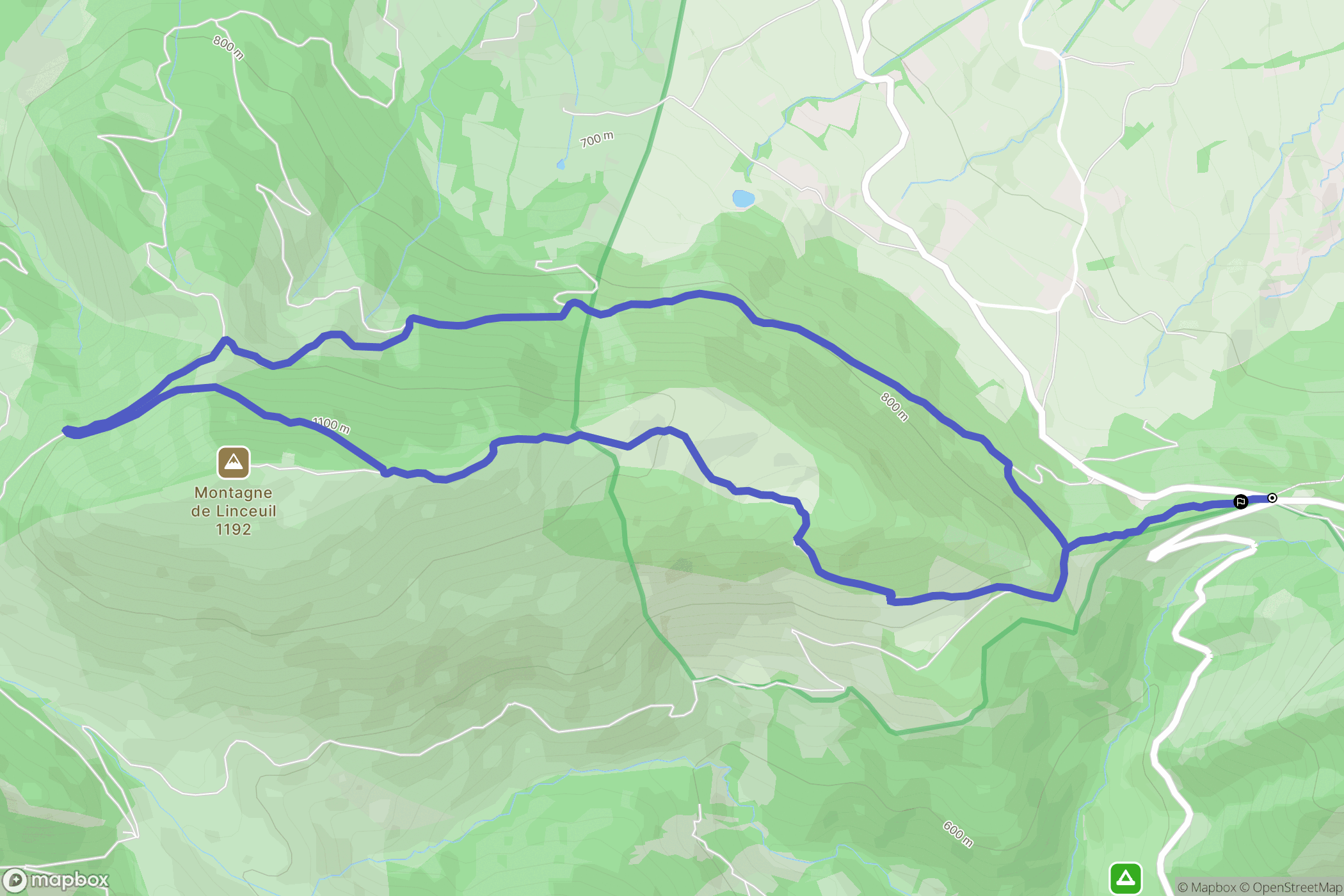 Buis-les-Baronnies : carte du parcours de randonnée - France