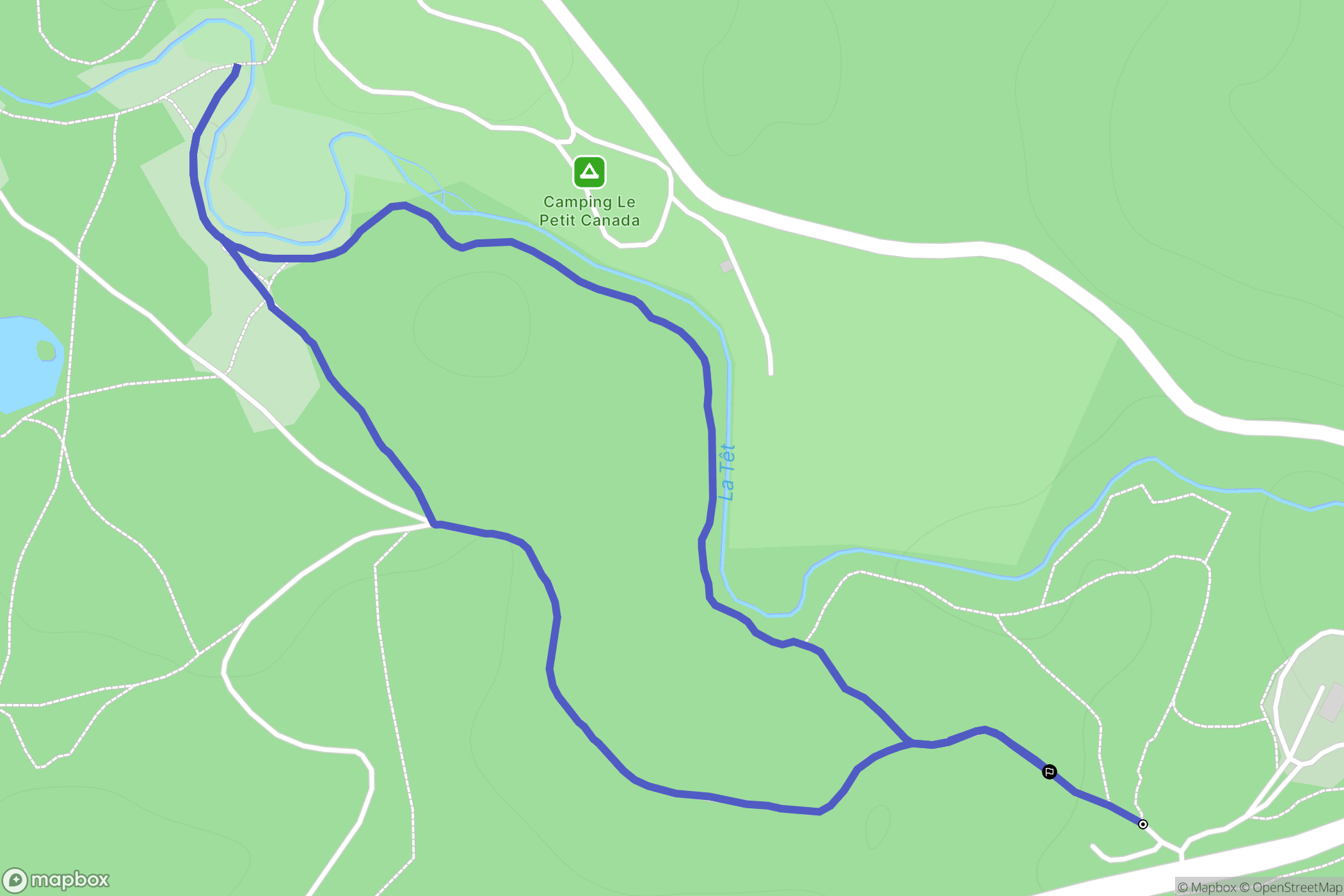 Mont-Louis, Font-Romeu : carte du parcours de randonnée - France