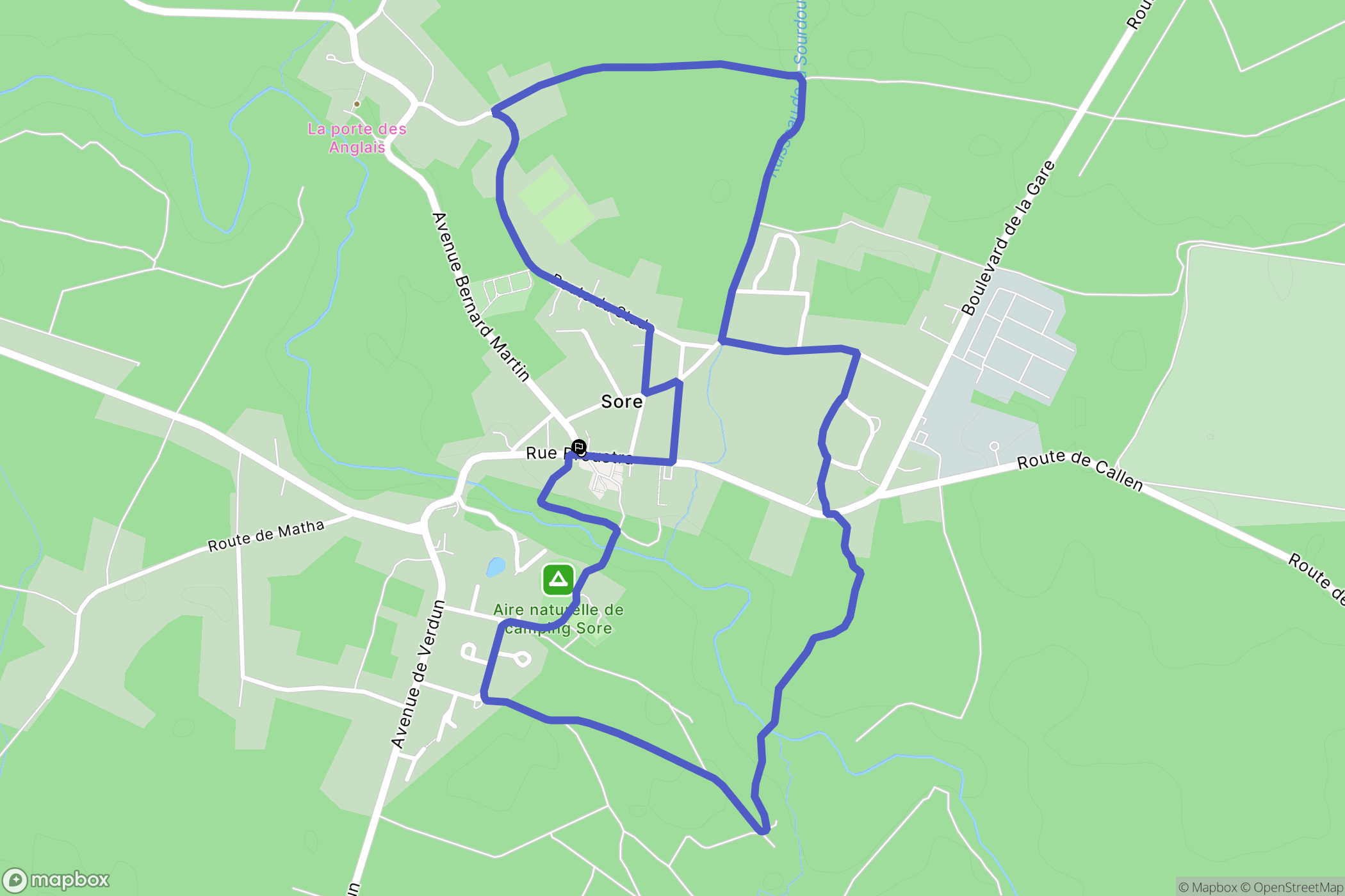 Sore: routekaart voor buitenactiviteiten - France