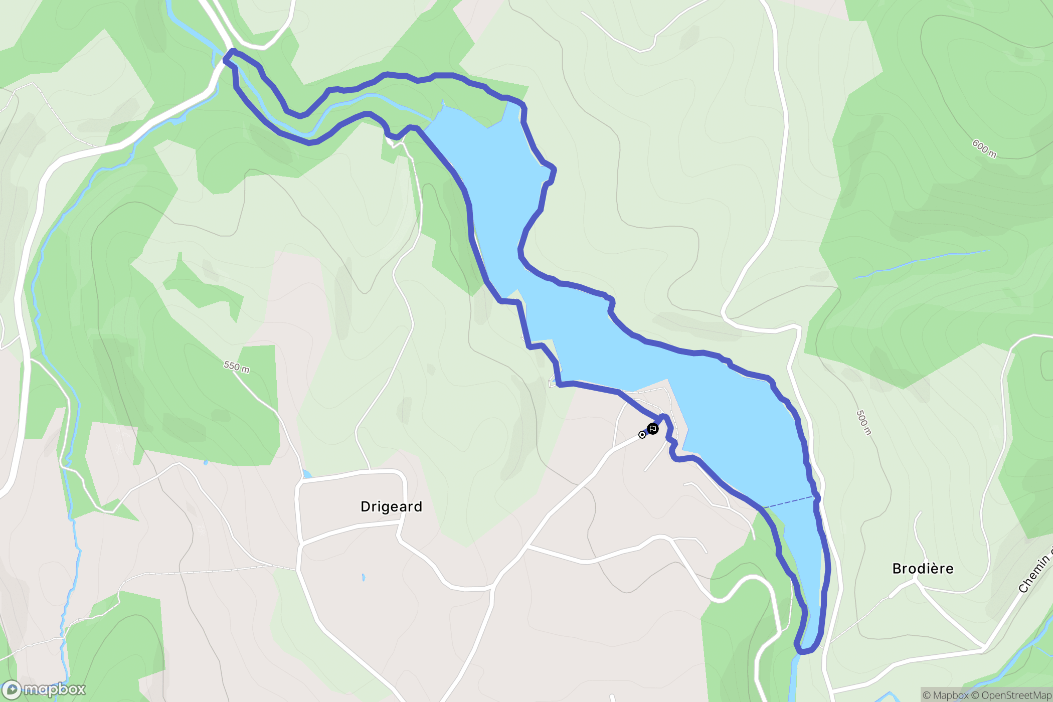 Saint-Clément, Le Mayet-de-Montagne : carte du parcours de randonnée - France