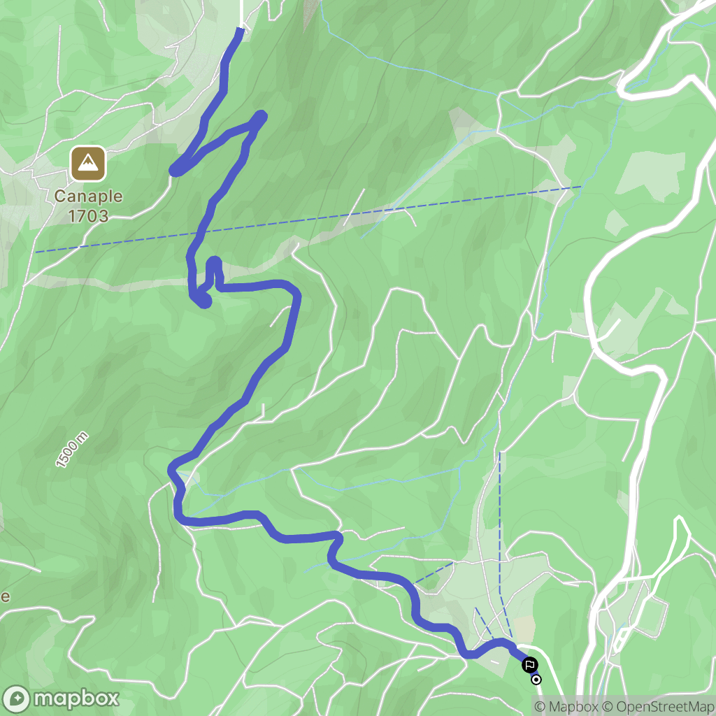 Col de Porte, Sarcenas : carte du parcours de randonnée - France