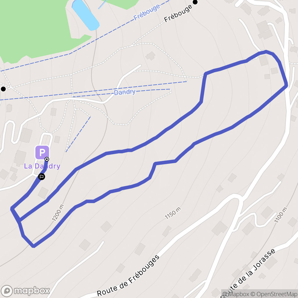Cordon : carte du parcours de randonnée - France