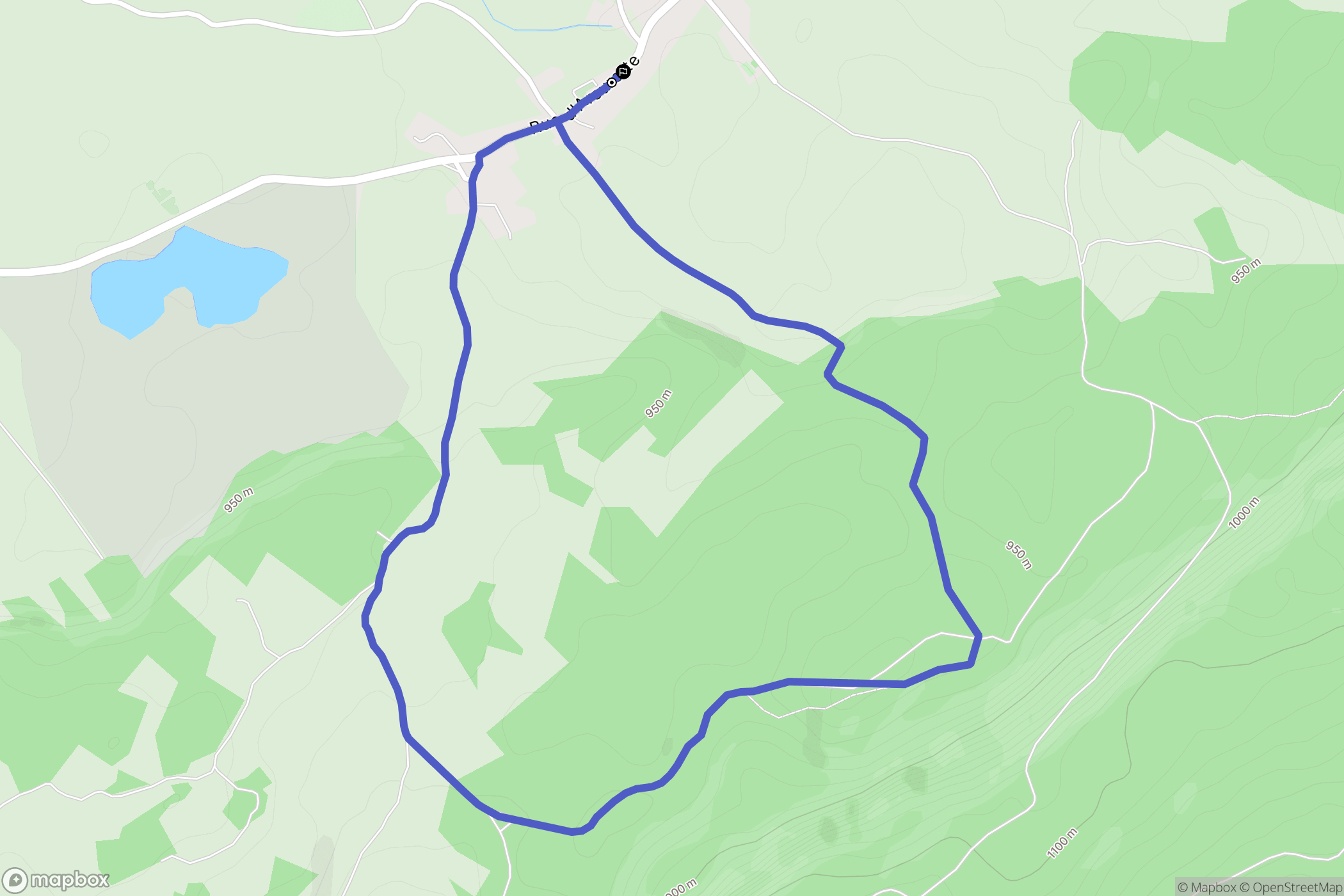 Arsure-Arsurette : carte du parcours de randonnée - France