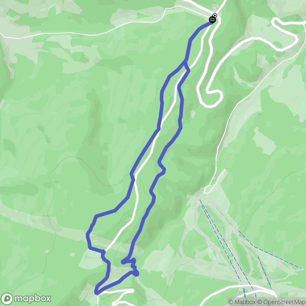 Plainfaing : carte du parcours de randonnée - France