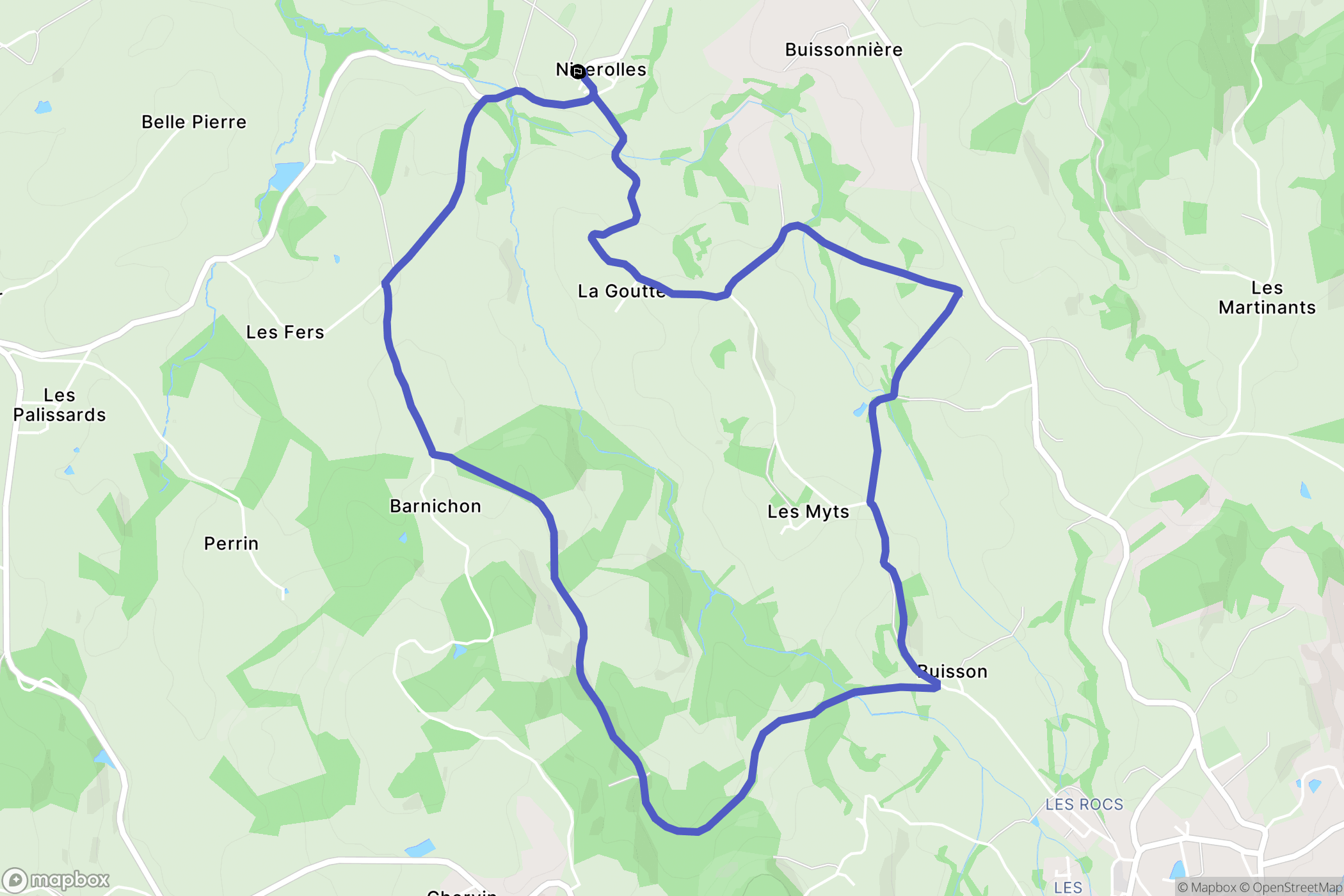 Nizerolles: routekaart voor buitenactiviteiten - France