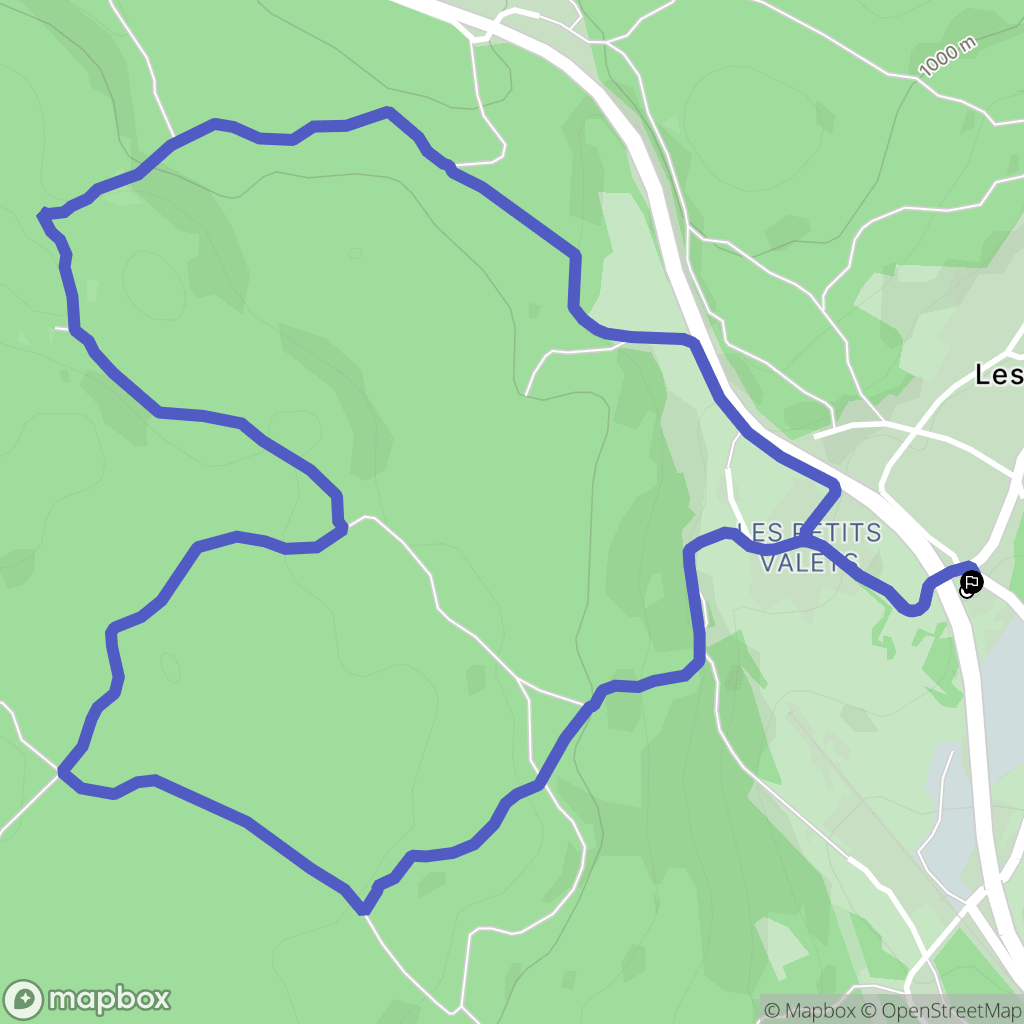 Morbier : carte du parcours de randonnée - France