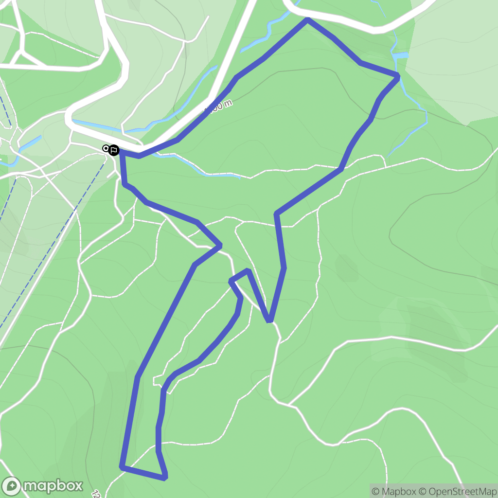 Chalmazel-Jeansagnière : carte du parcours de randonnée - France